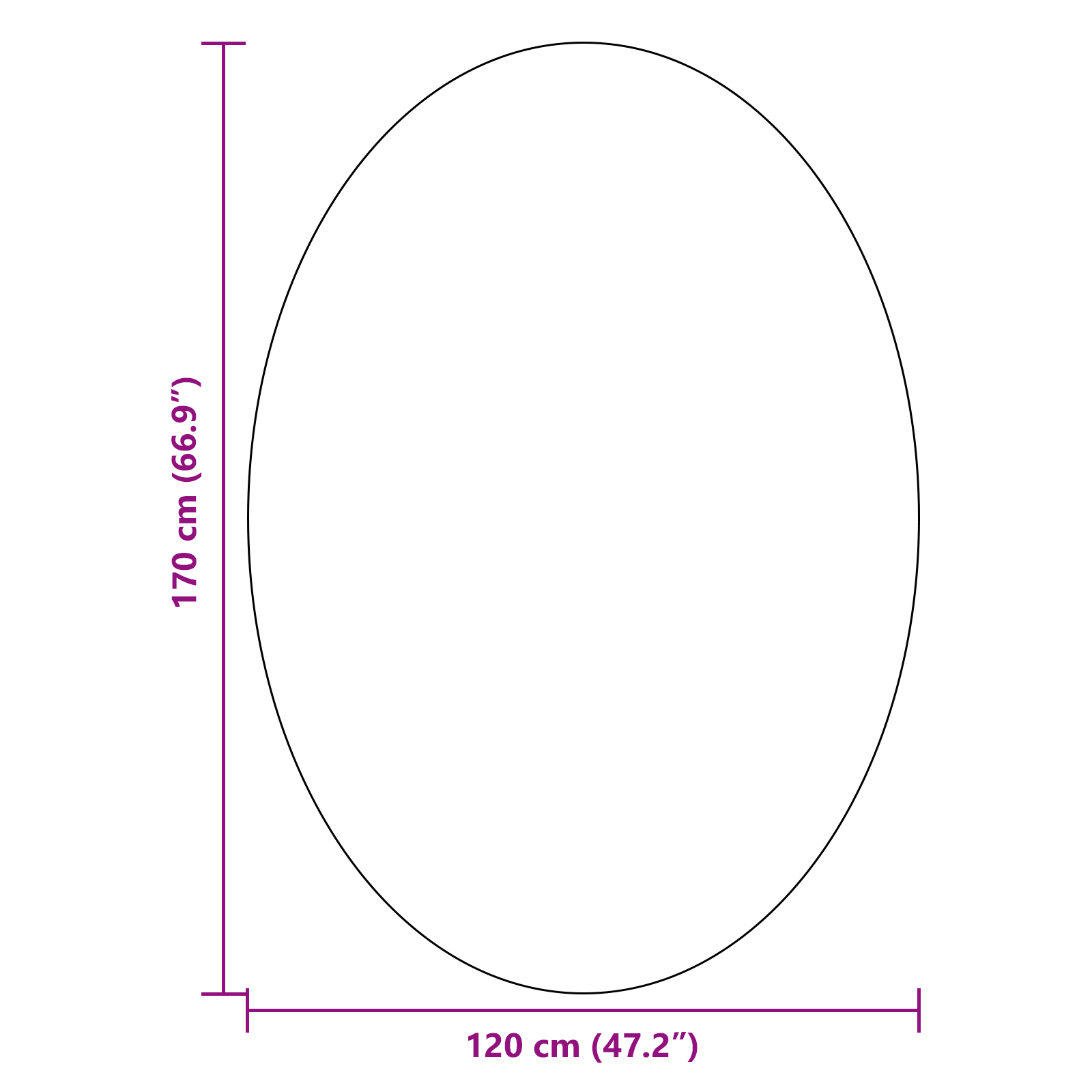 Rugs Forest Green Polyester 120 x 170 cm Area Rugs Oval - Image 9