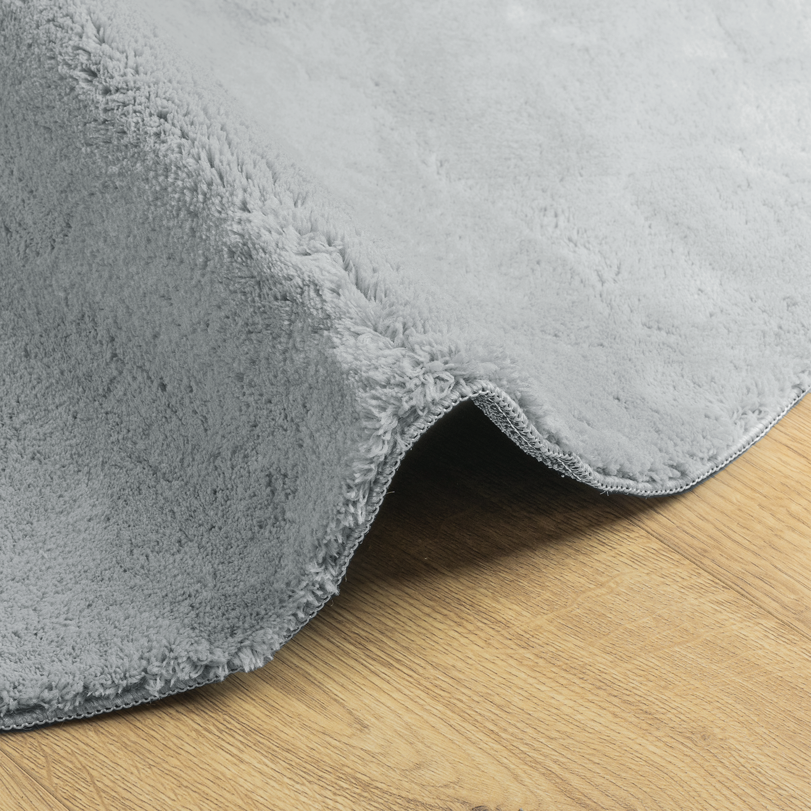 Rug ""HUARTE"" Soft and Washable Grey 80 x 150 cm - Image 7