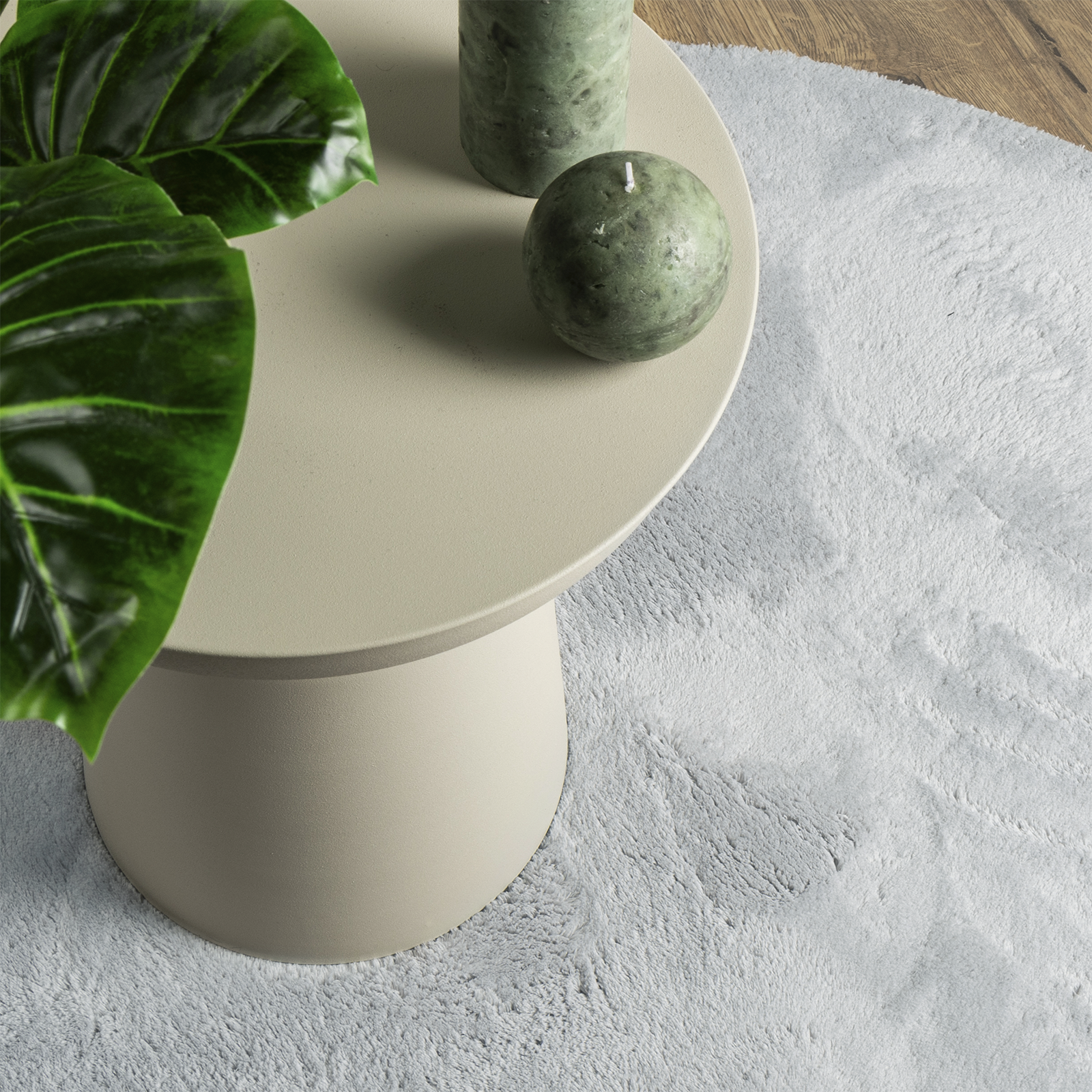 Rug ""HUARTE"" Short Pile Soft and Washable Grey 100x200 cm - Image 6