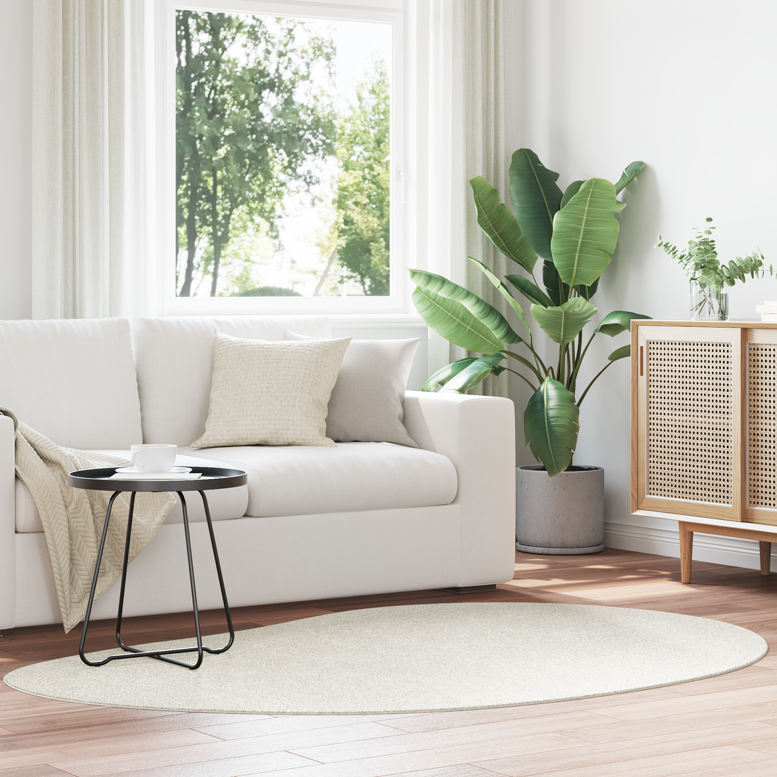 Wolkleed Crème 140×200 cm Polyester Anti-slip