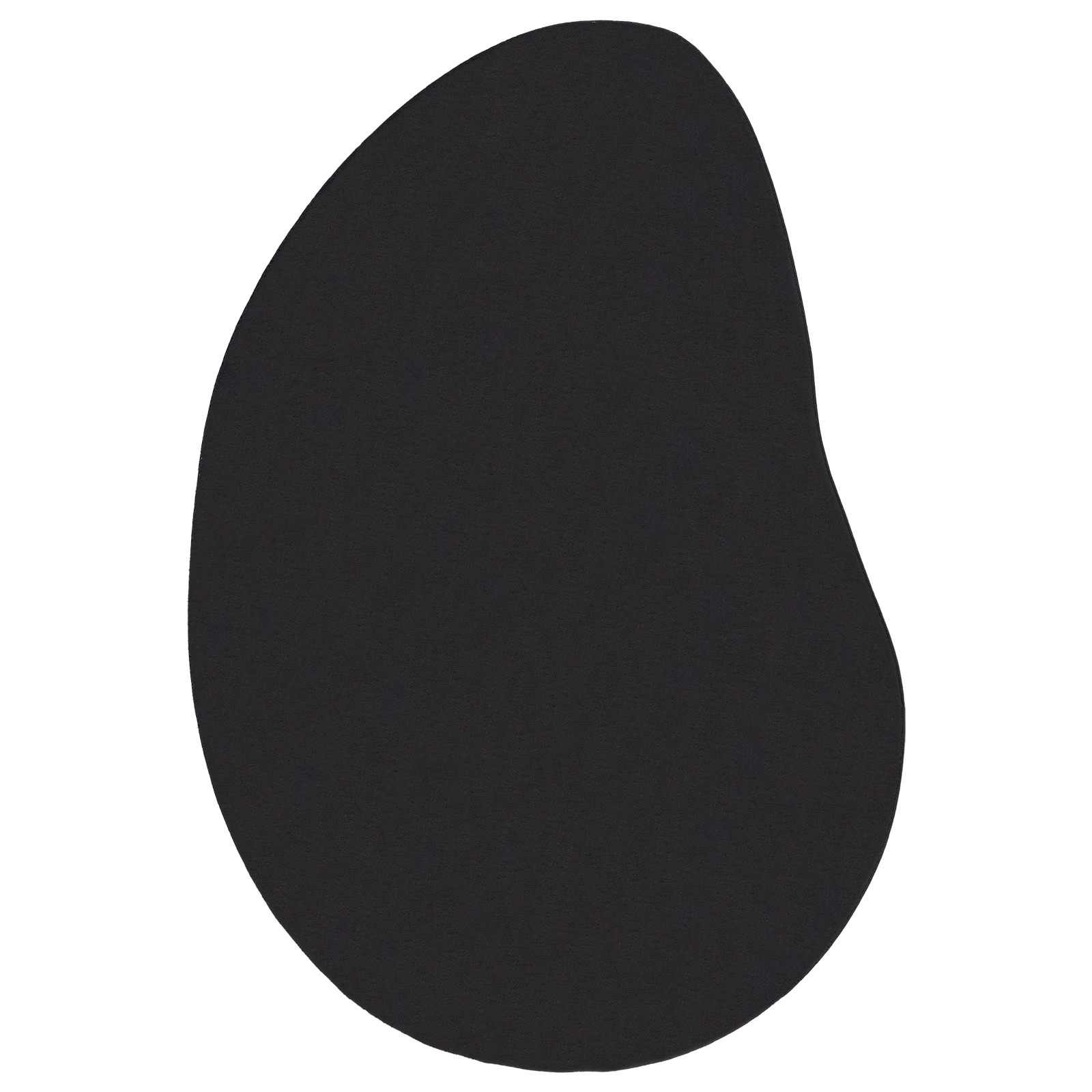 Area Rug Black 140x200 cm Polyester Non-Slip - Image 2