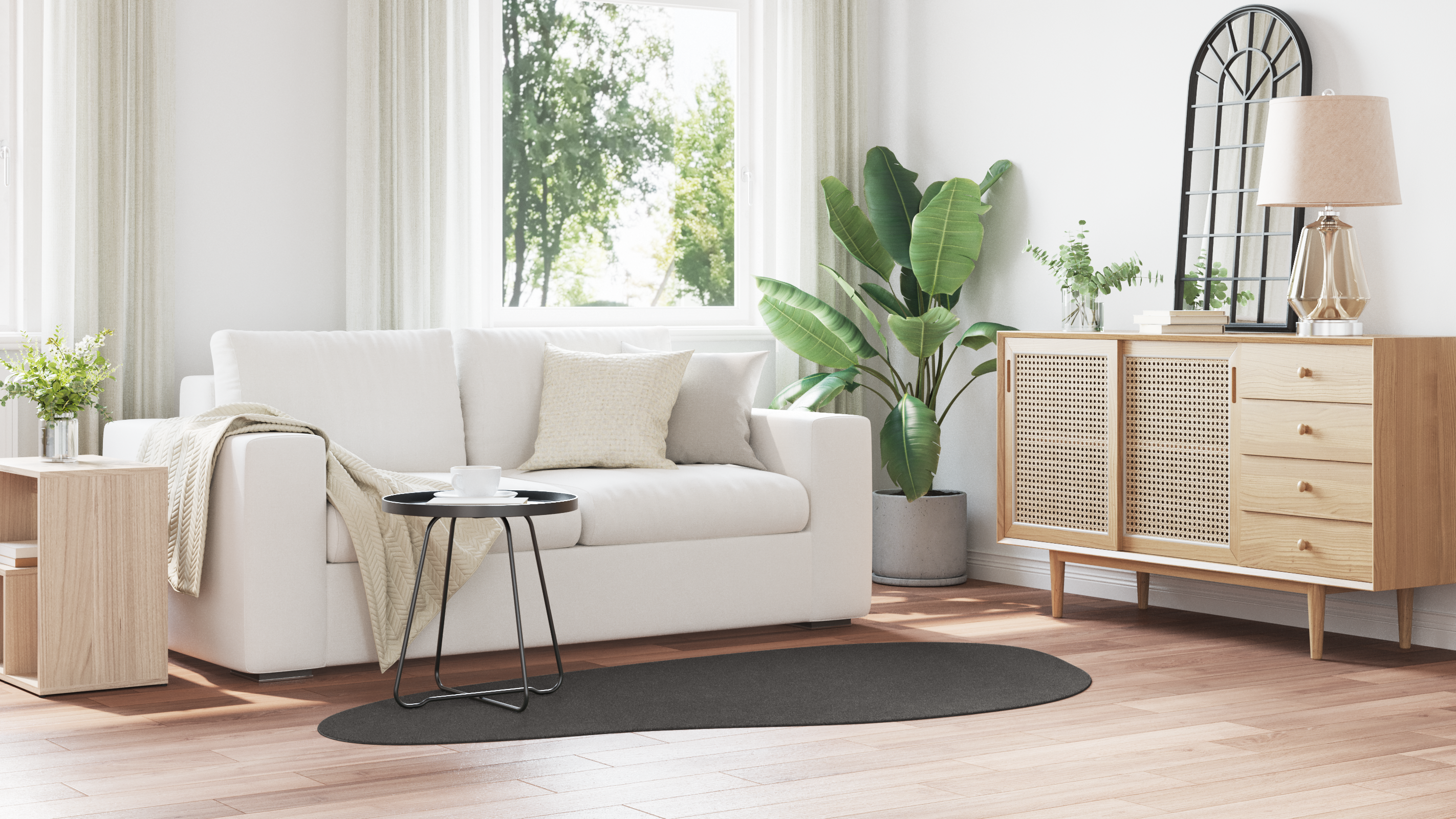 Rug ""HUARTE"" Short Pile Soft and Washable Anthracite 100x200 cm - Image 4