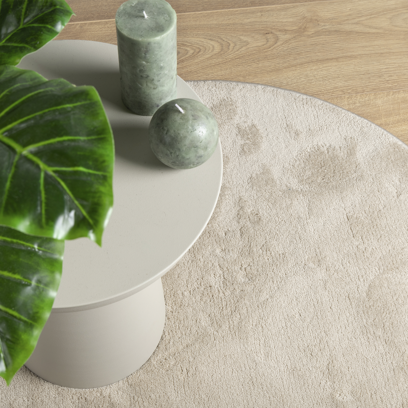 Килим 'HUARTE' с кратък косъм, мек и пераем, бежов 120x170 см - Image 7