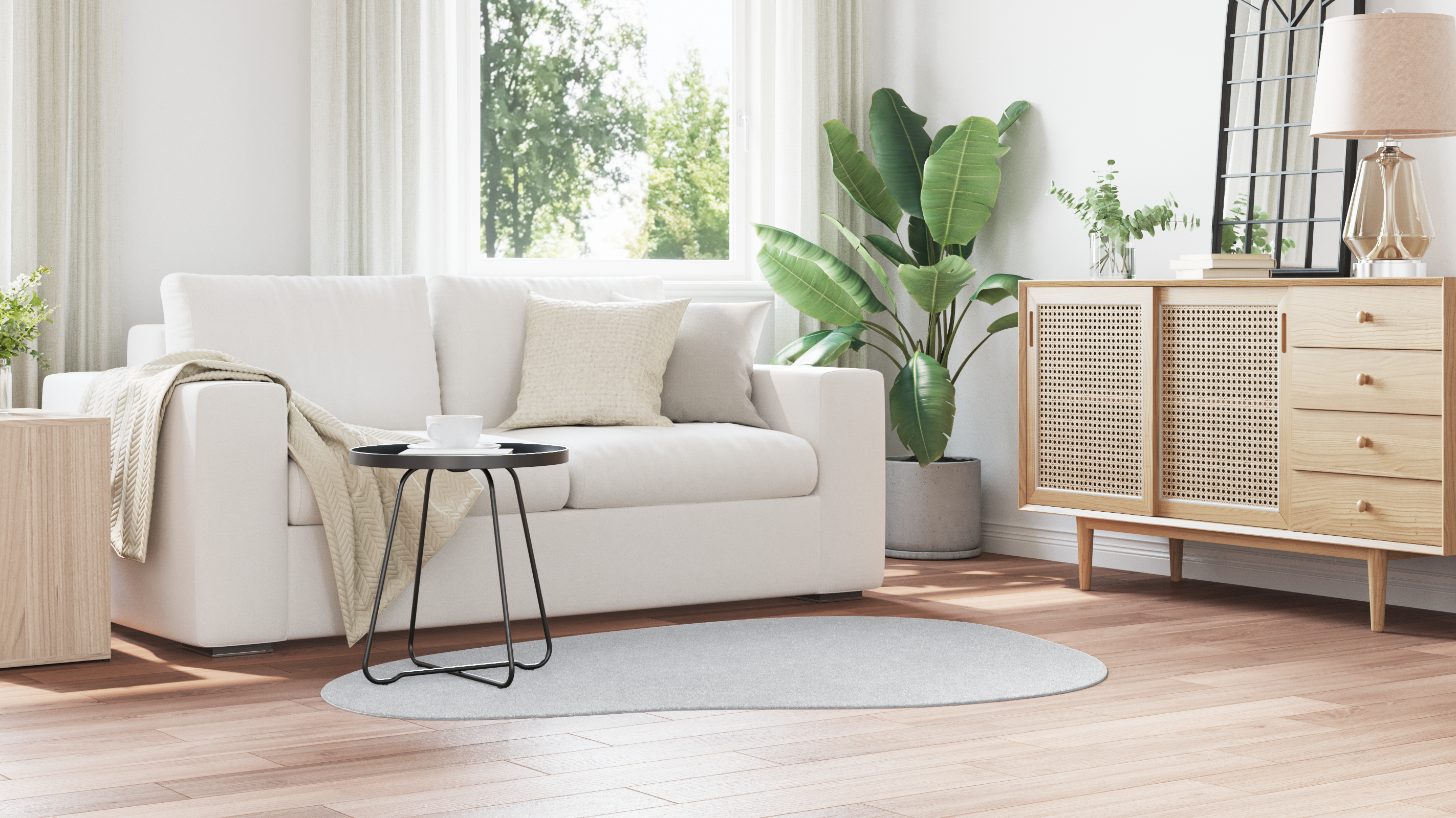 Rug 'HUARTE' Short Pile Soft and Washable Grey 120x170 cm - Image 4