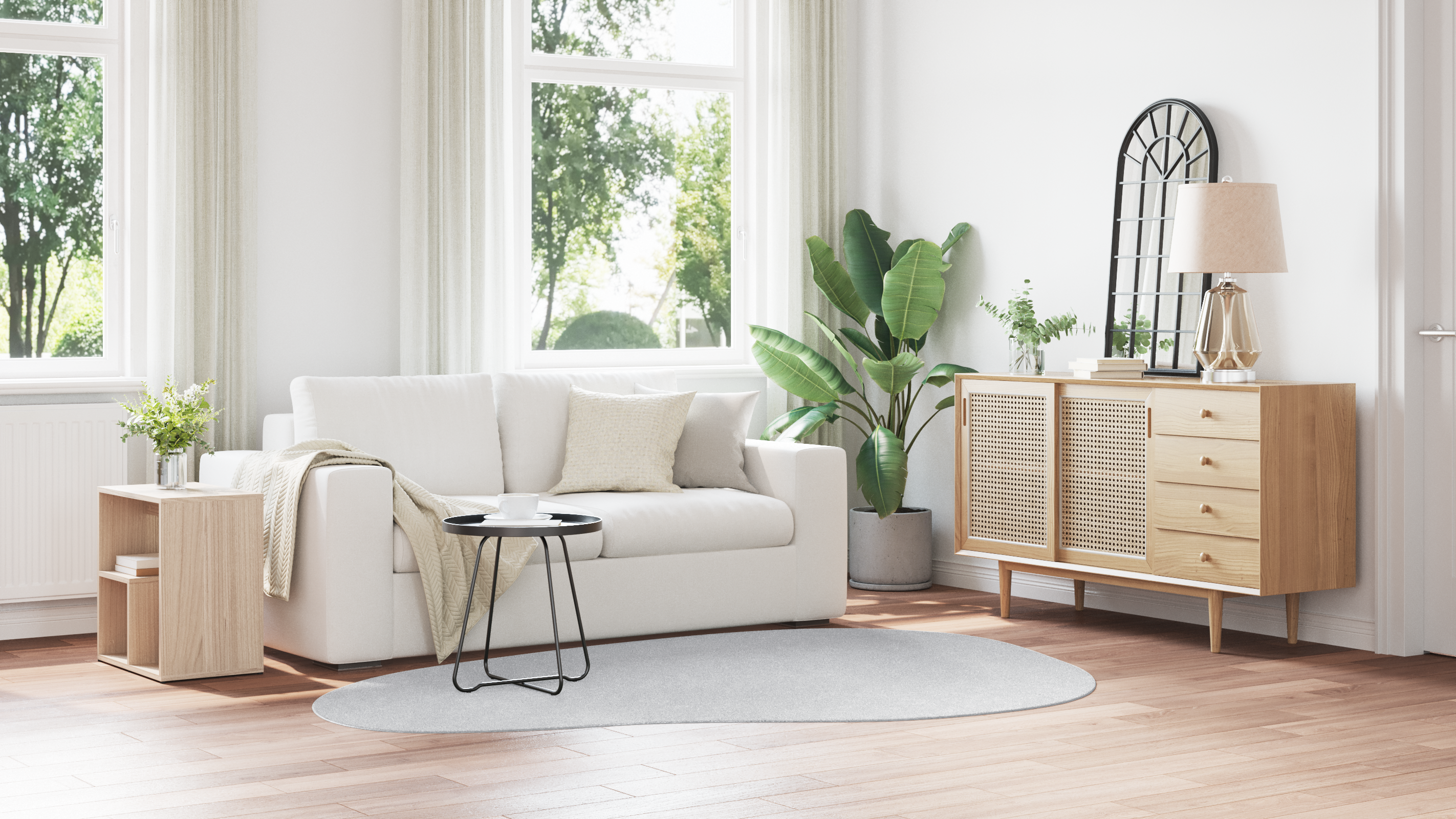 Rug ""HUARTE"" Short Pile Soft and Washable Grey 160x230 cm - Image 4