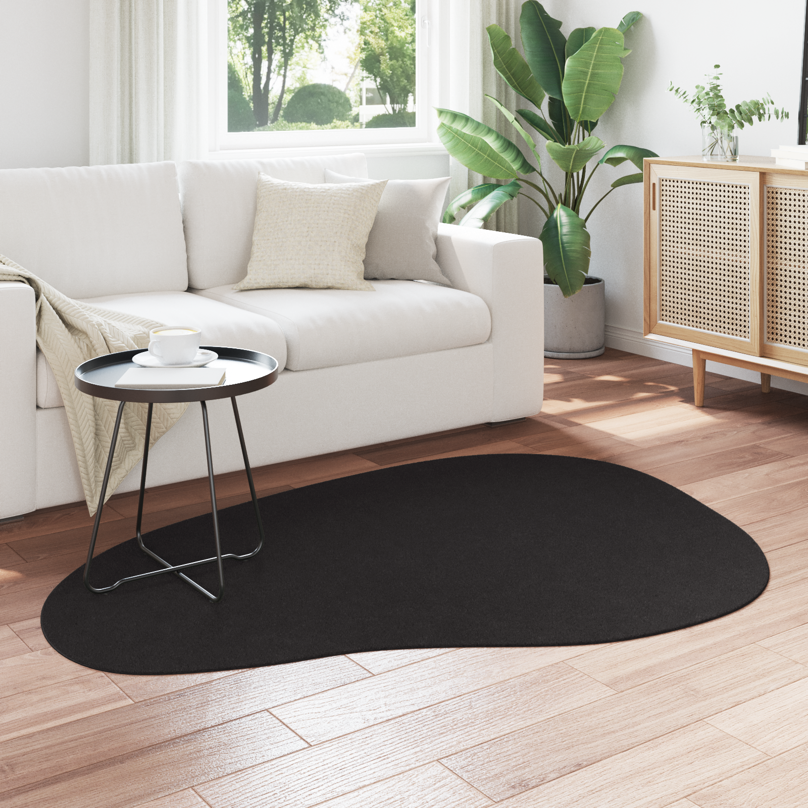 Teppiche,schwarzer Teppich,moderne Teppiche vidaXL - Zdjęcie 4 z 11