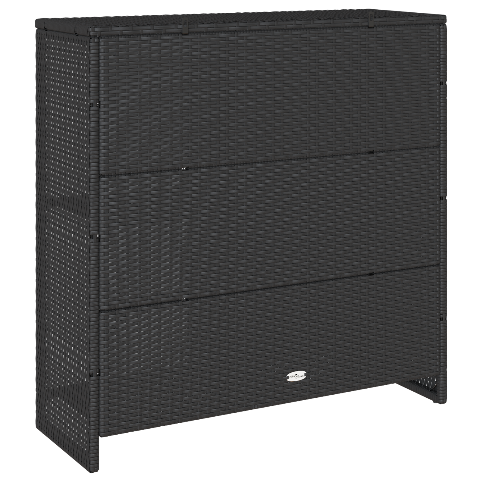 Storage Cabinet Black 100x36x102 cm Rattan - Image 7
