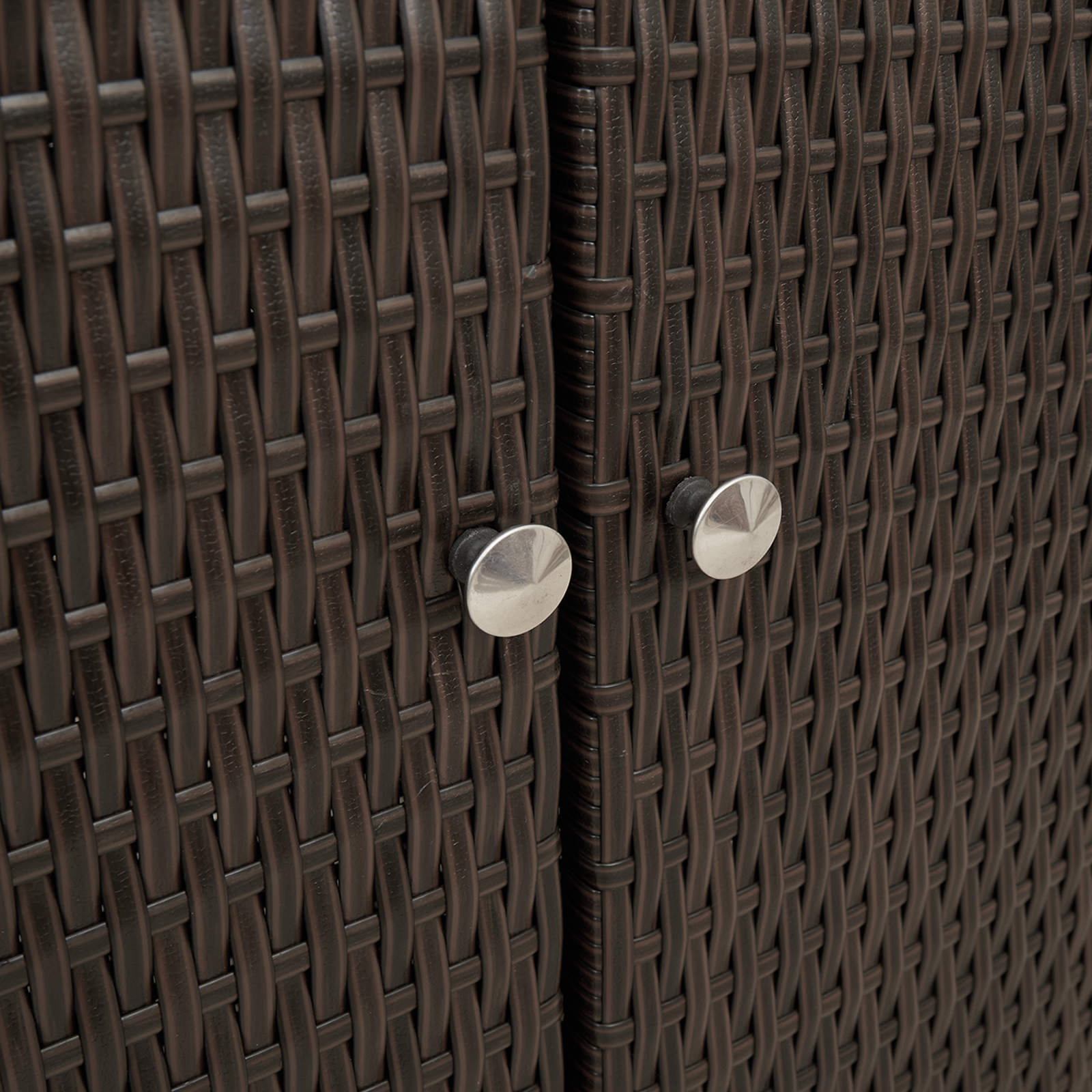 Storage Cabinet Brown 100x36x102 cm Rattan - Image 8