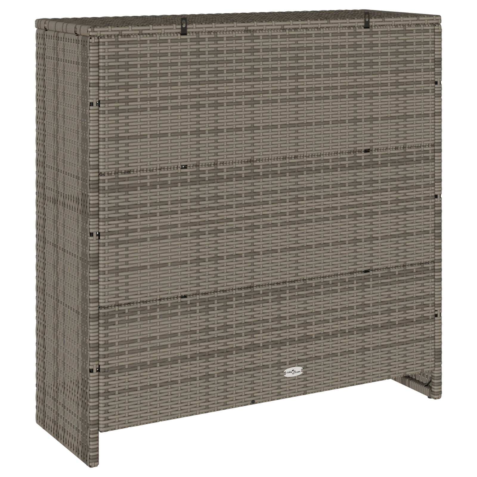 Storage Cabinet Grey 100x36x102 cm Rattan - Image 7