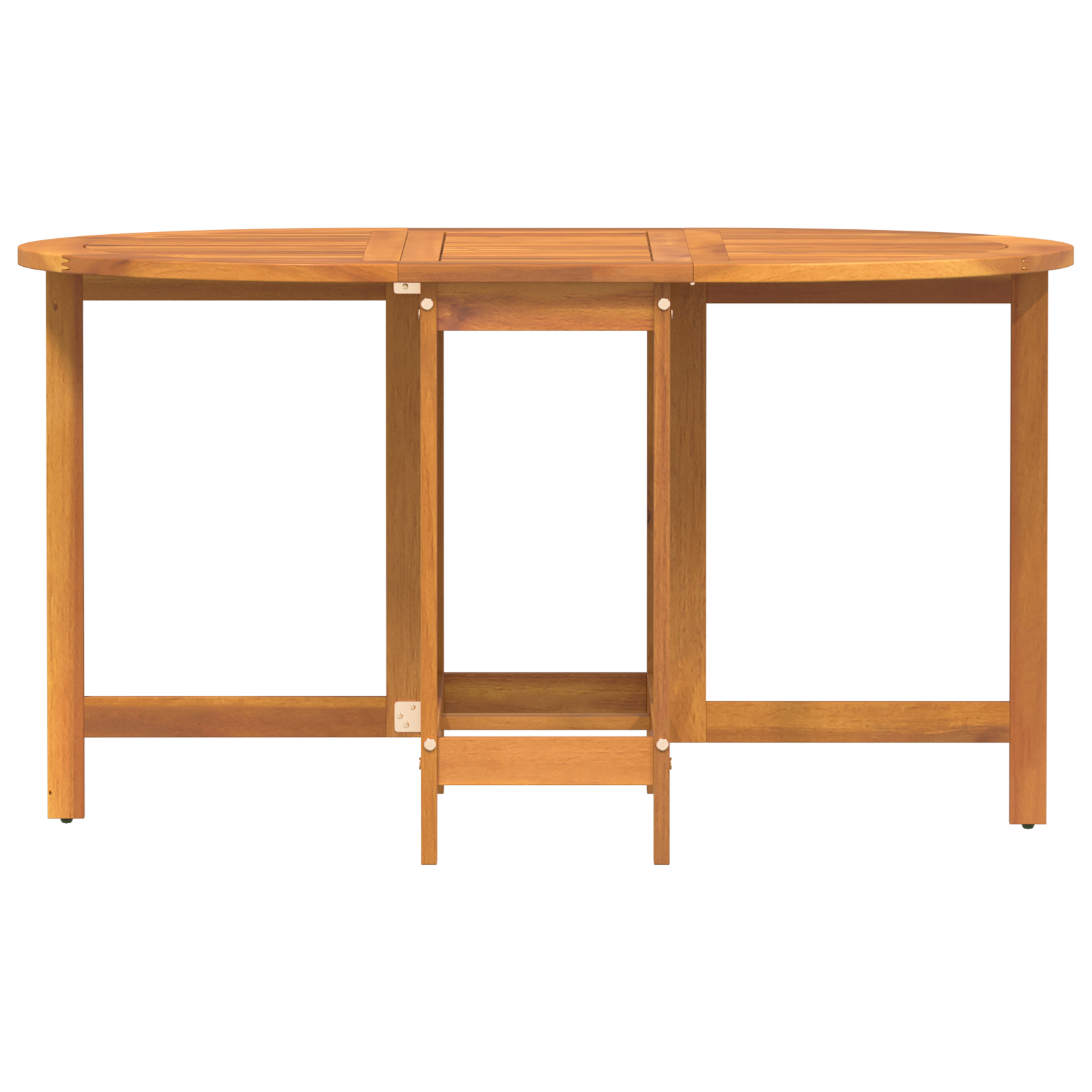 Folding Butterfly Garden Table 110x60x72 cm Solid Wood Acacia Oval - Image 5