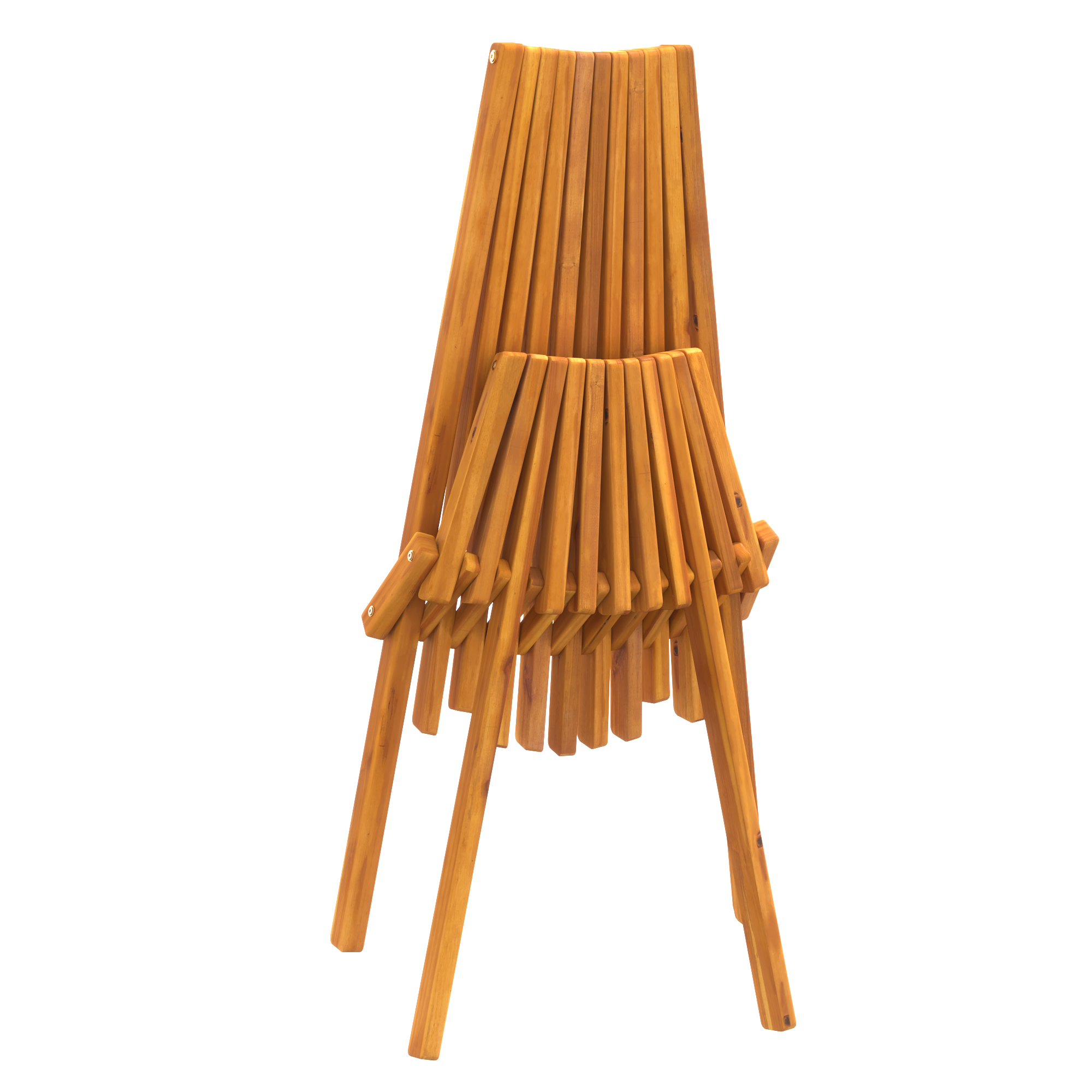 Folding Garden Chairs 2 pcs Solid Wood Acacia - Image 9