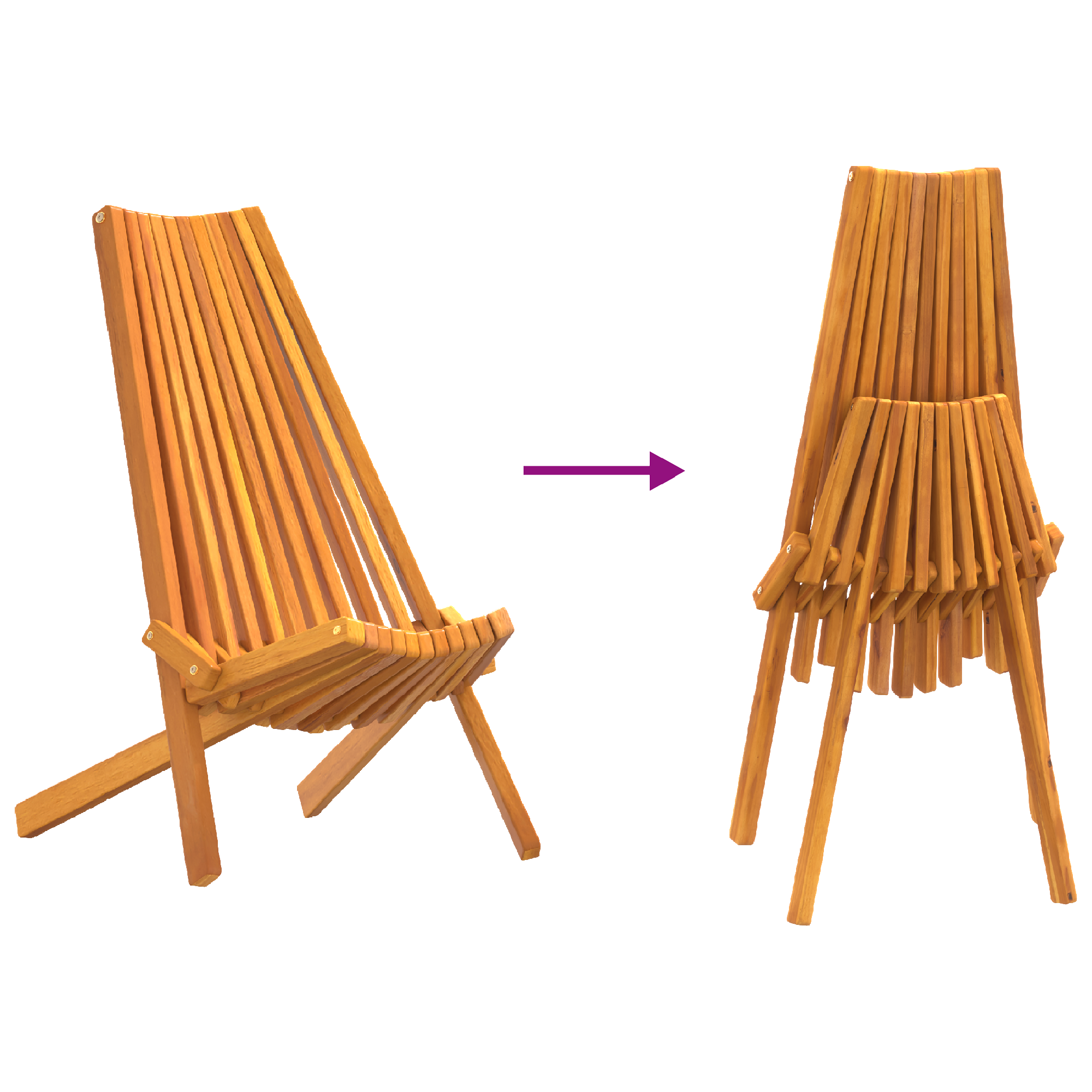 Folding Garden Chairs 2 pcs Solid Wood Acacia - Image 10