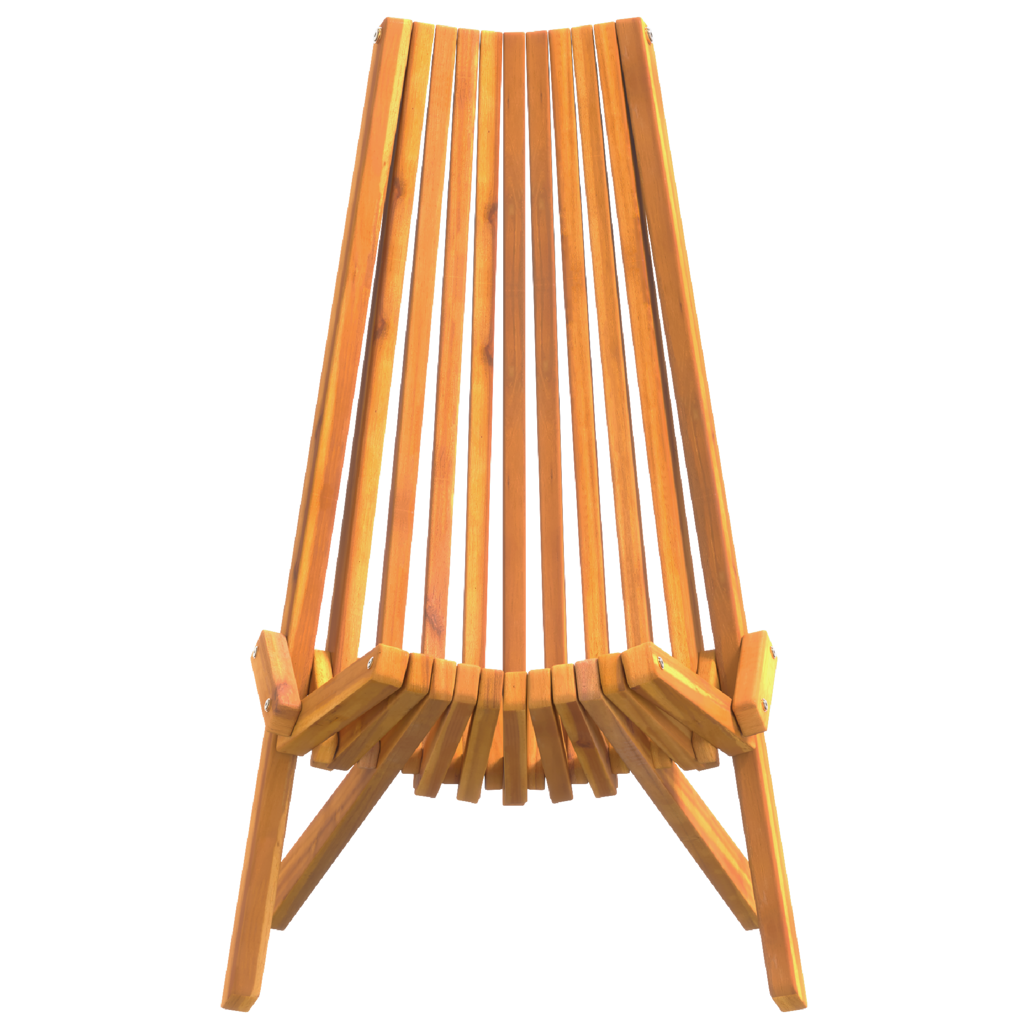 Folding Garden Chairs 2 pcs Solid Wood Acacia - Image 5