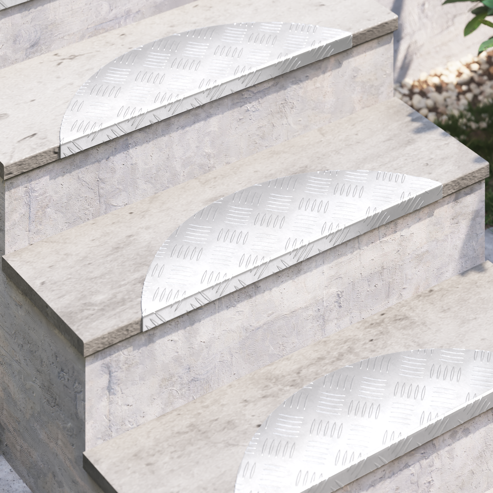 Aluminum Stair Treads 10 pcs Anti-Slip 60x18 cm - Image 3