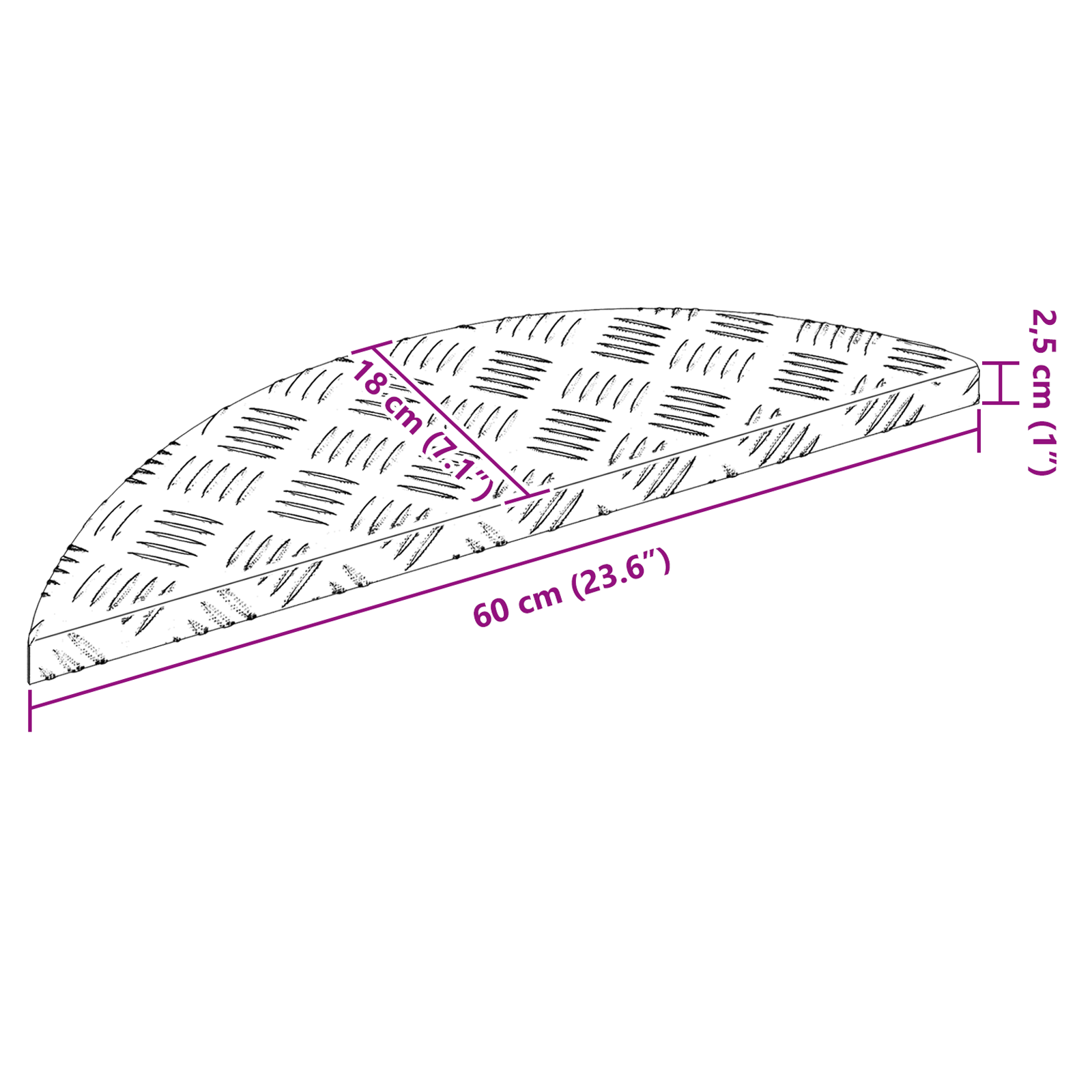 Aluminum Stair Treads 10 pcs Anti-Slip 60x18 cm - Image 10