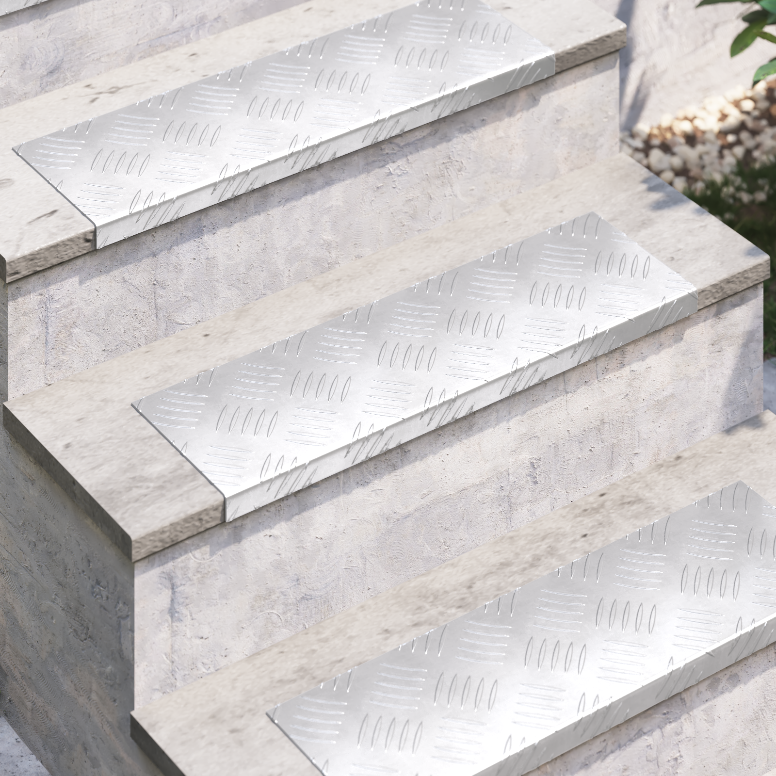 Aluminium Stair Treads - 15 pack, Non-Slip, 60x18 cm - Image 3