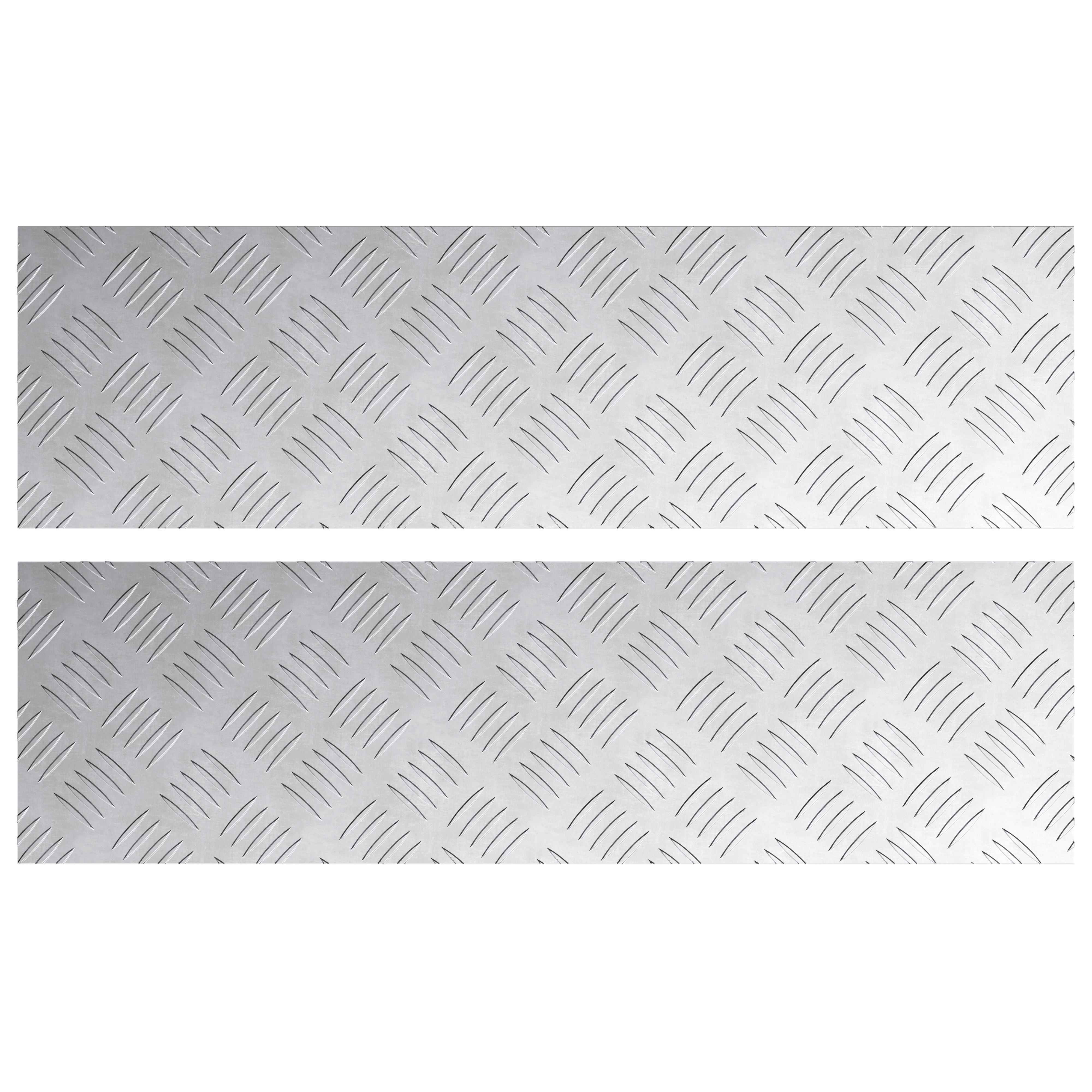 Aluminium Checker Plates 2 pcs Anti-Slip 70x20 cm - Image 2