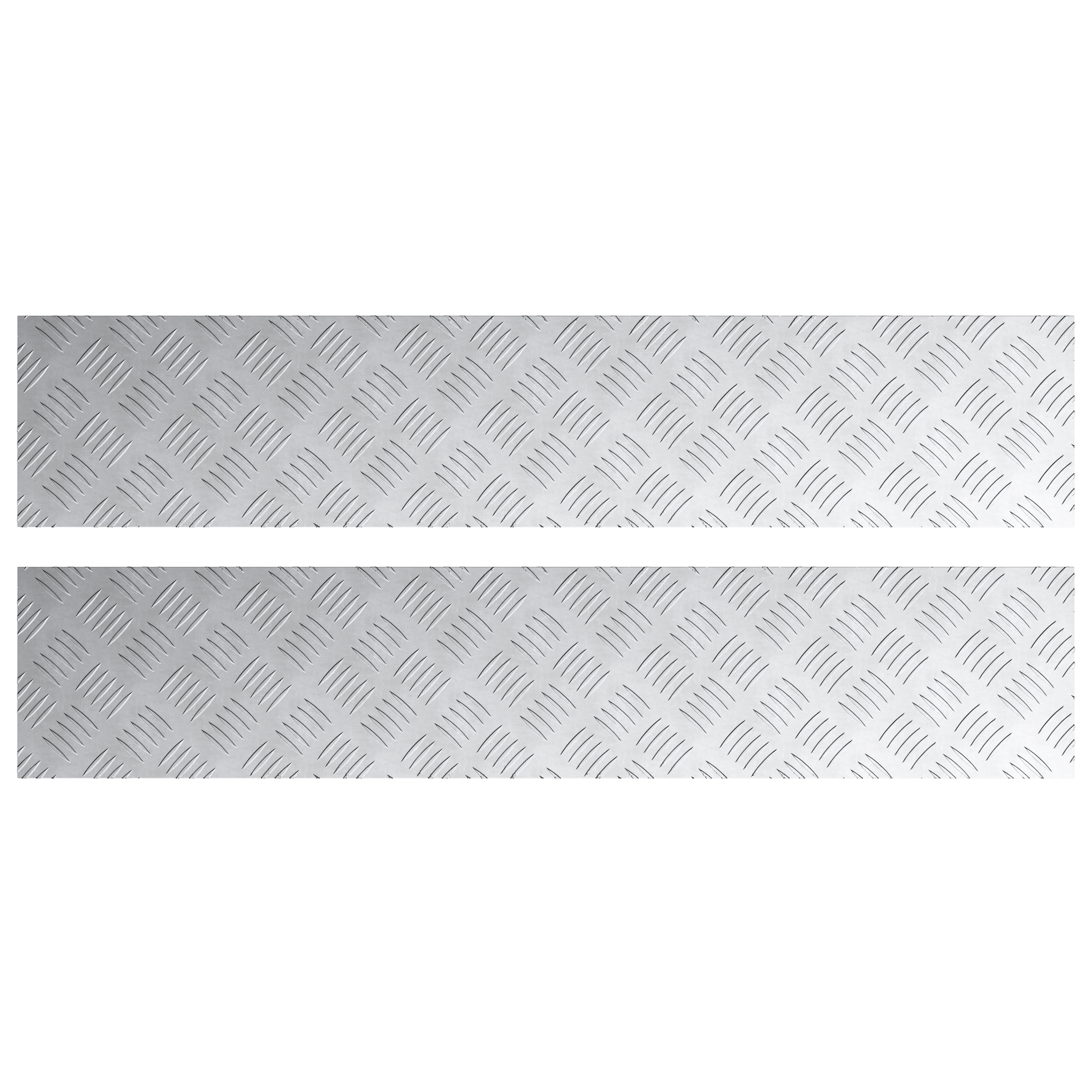 Thumbnail - vidaXL Aluminium-Riffelbleche 2 Stk. Rutschfest 100x20 cm