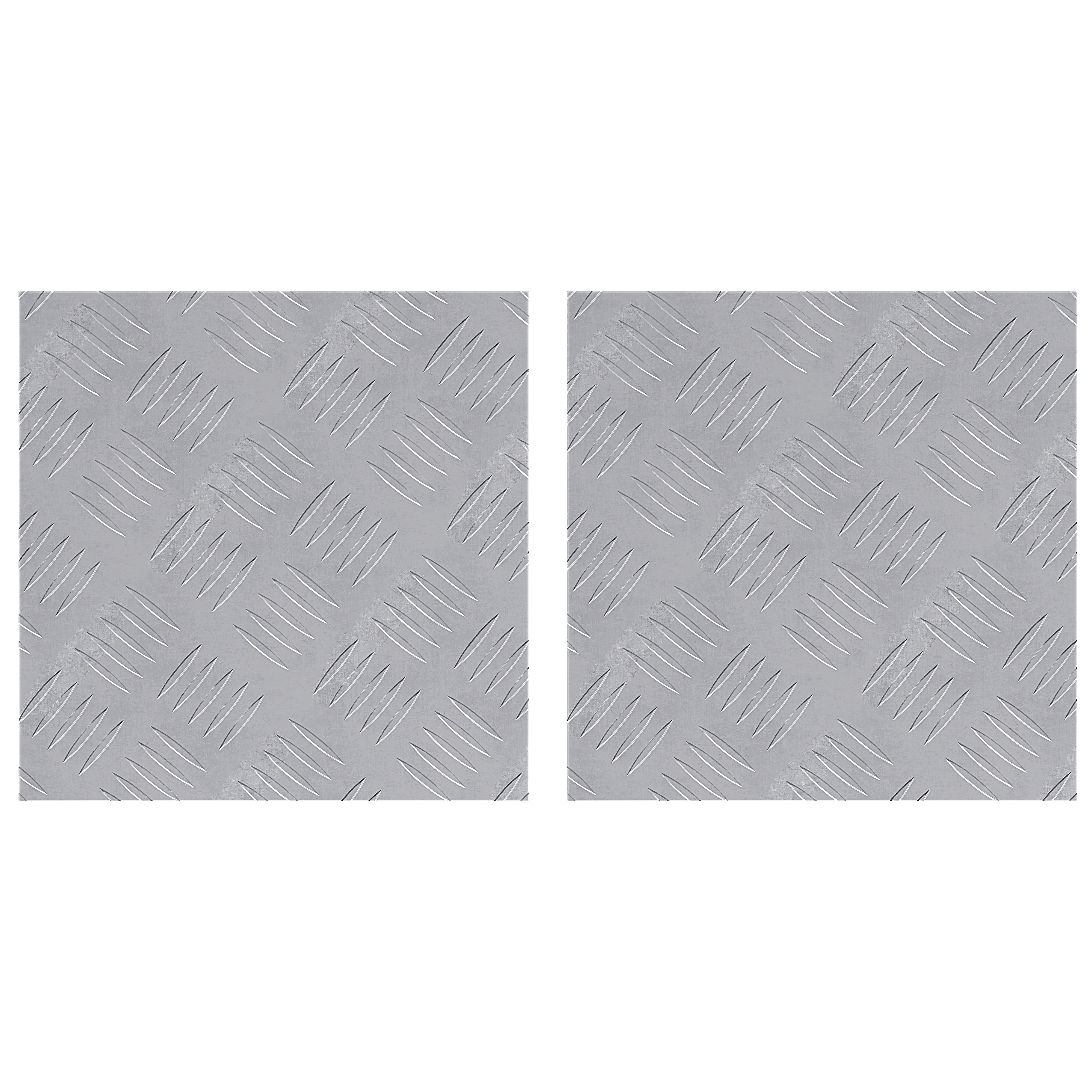 Thumbnail - vidaXL Aluminium-Riffelbleche 2 Stk. Rutschfest 30x30 cm