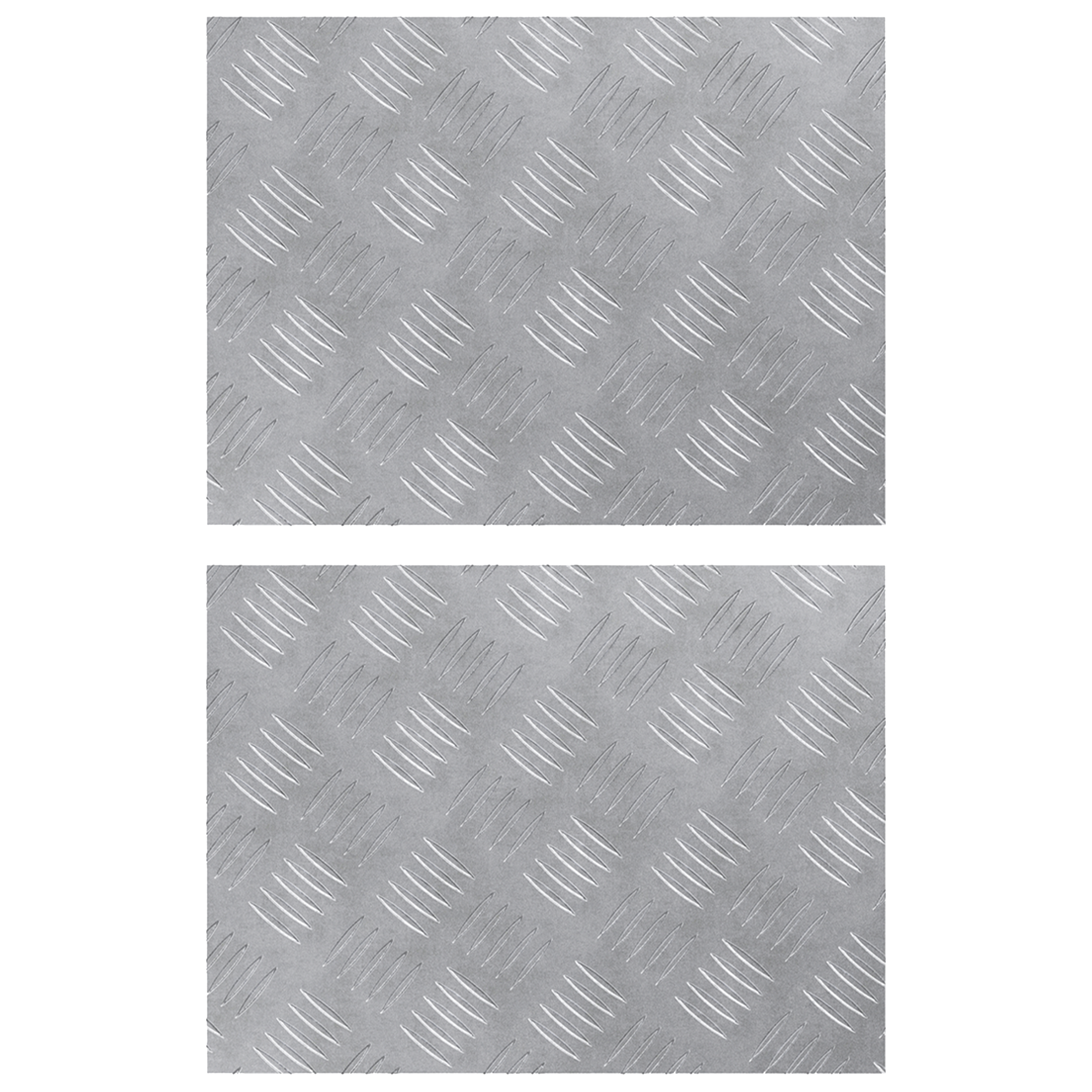 Aluminium Checker Plates 2 pcs Non-Slip 40x30 cm - Image 2