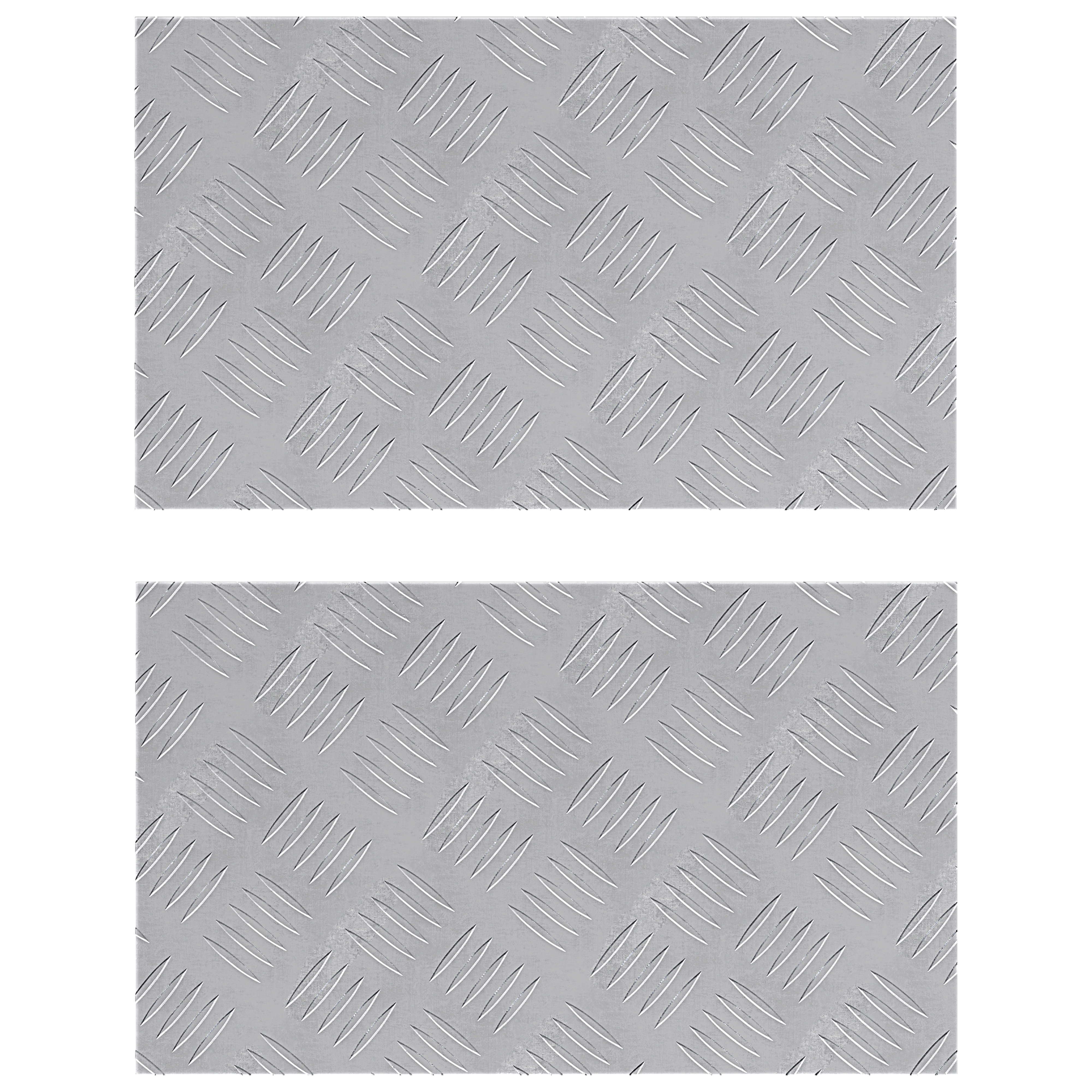 Thumbnail - vidaXL Aluminium-Riffelbleche 2 Stk. Rutschfest 50x30 cm