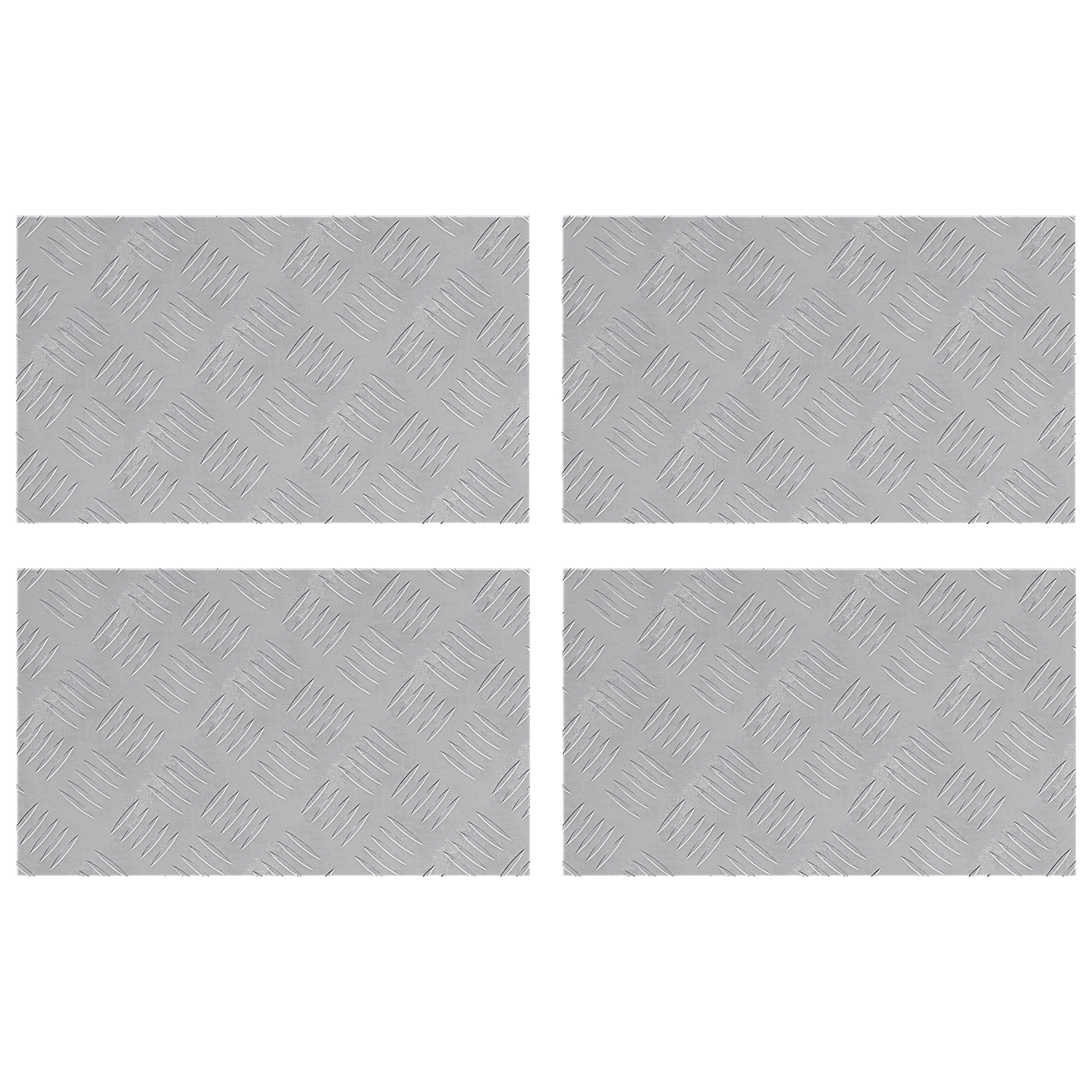 Aluminium Checker Plates - Set of 4, Anti-Slip, 50x30 cm - Image 2