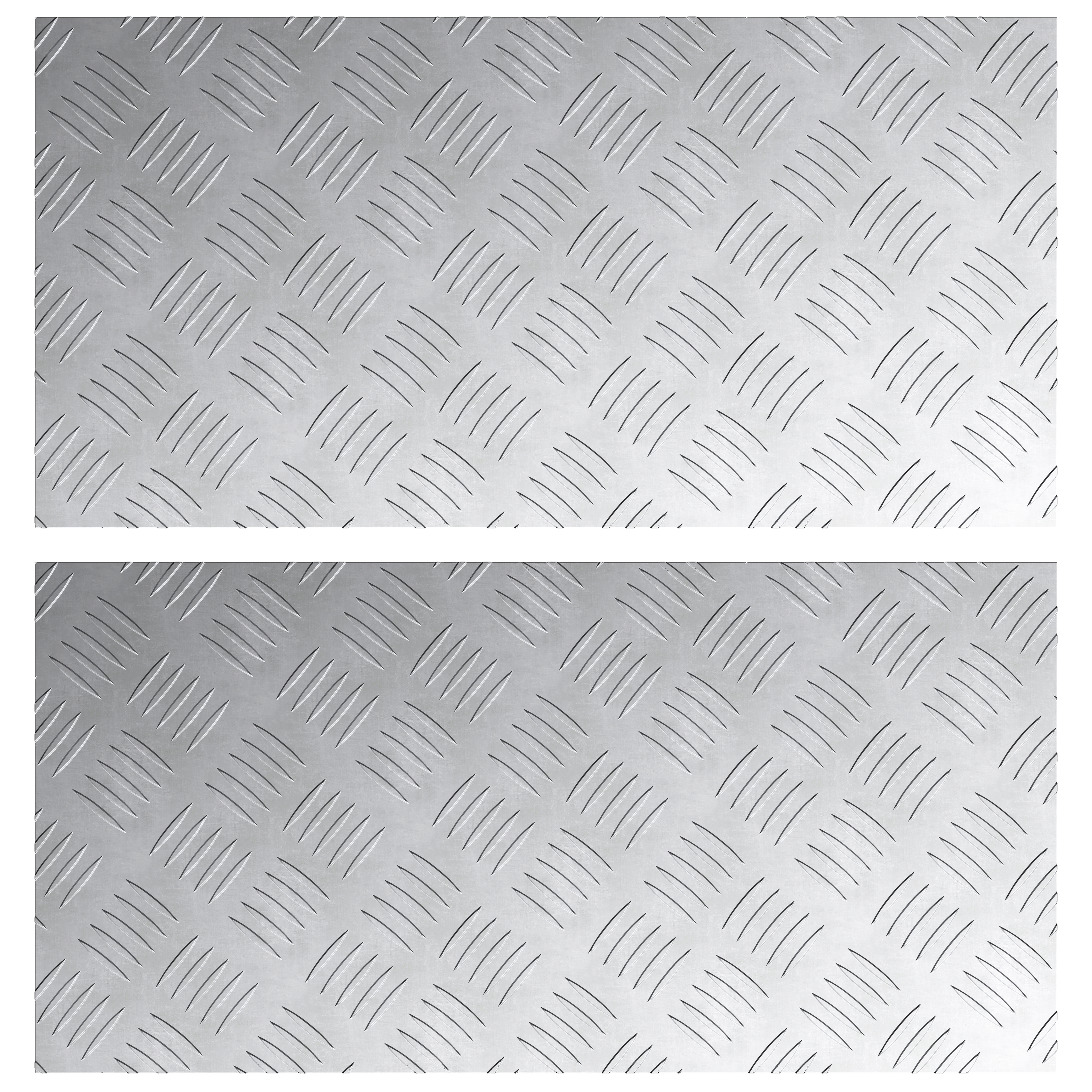 Aluminium Checker Plates 2 pcs Anti-Slip 60x30 cm - Image 2