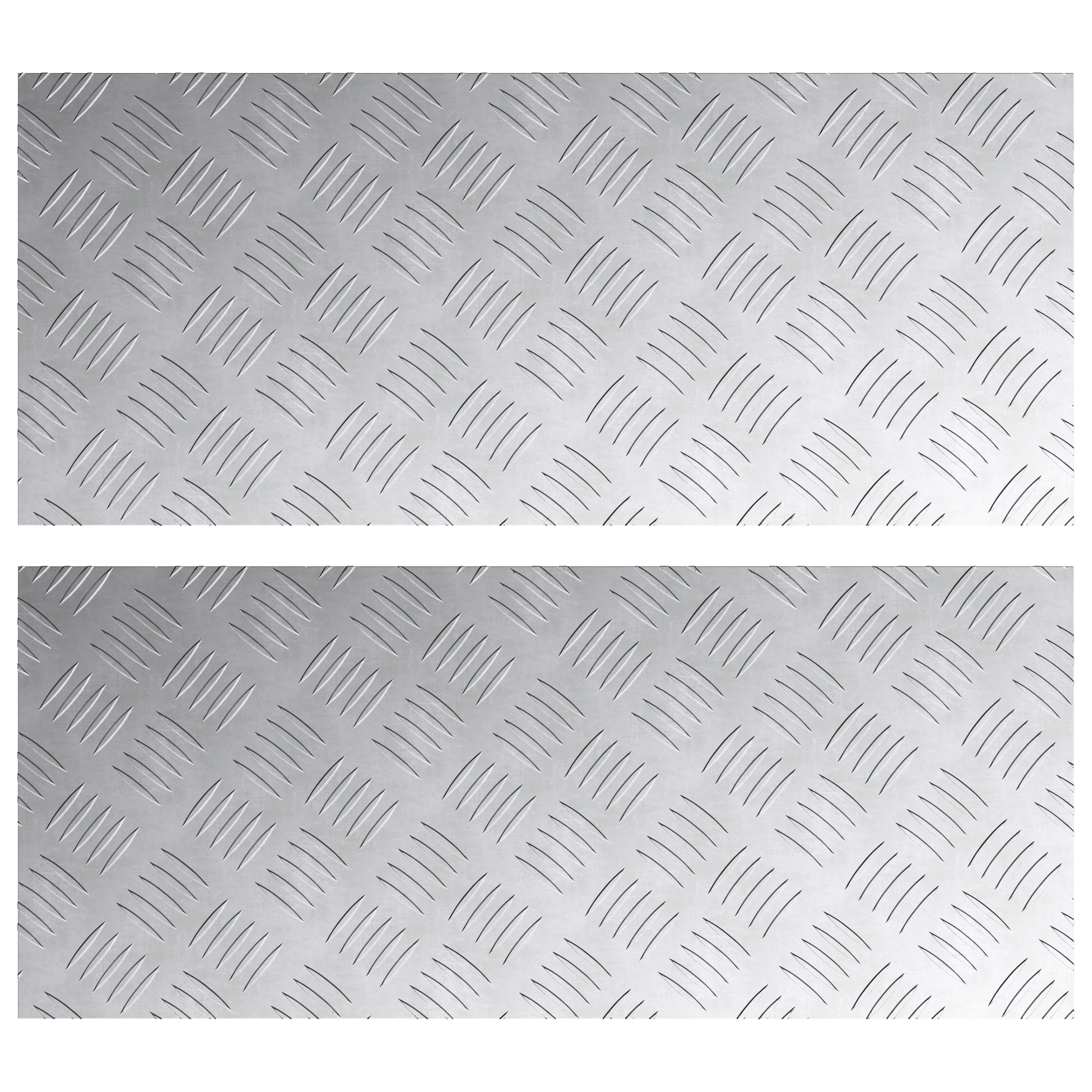 Aluminium Checker Plates 2 pcs Anti-Slip 70x30 cm - Image 2