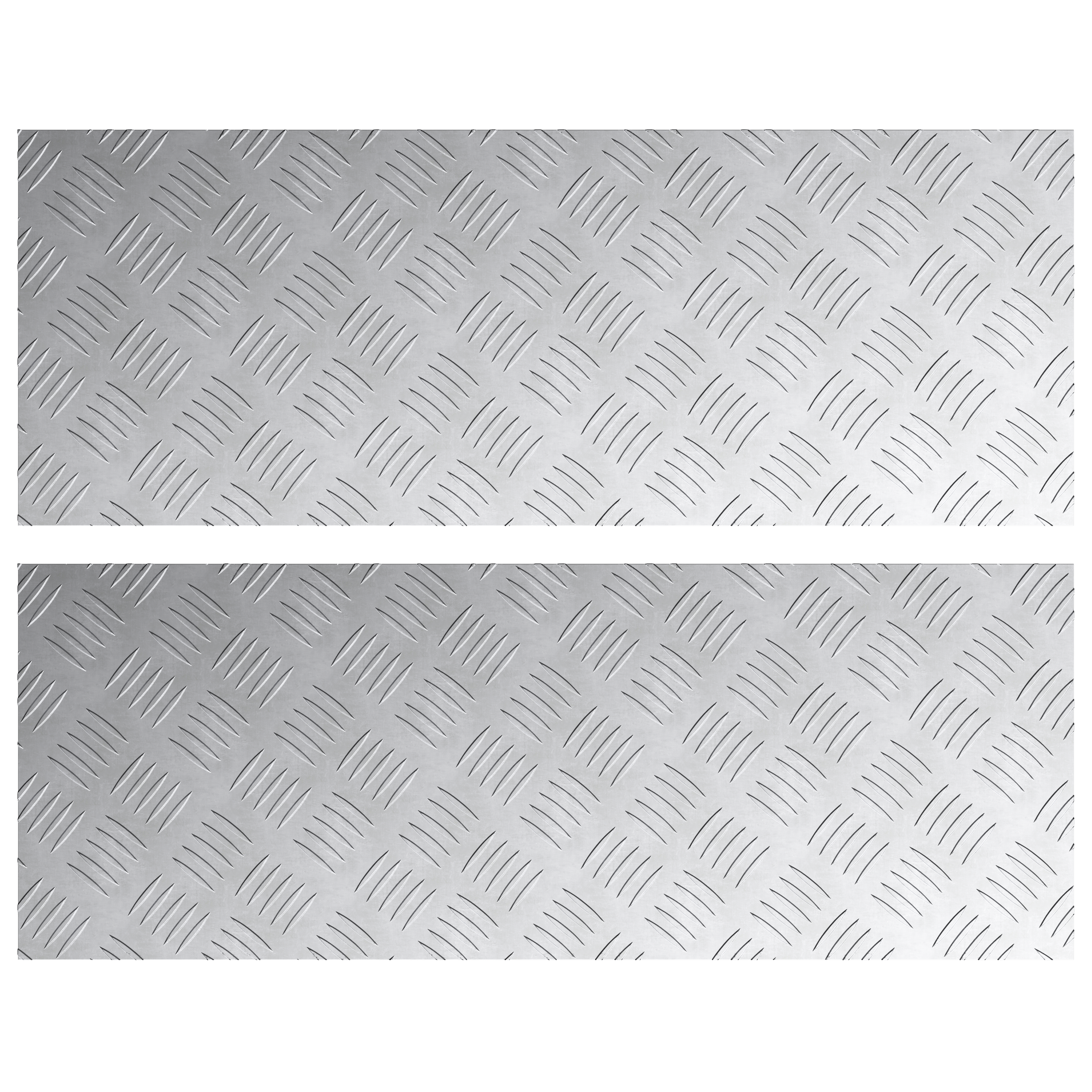 Aluminium Checker Plates 2 pcs Anti-Slip 80x30 cm - Image 2