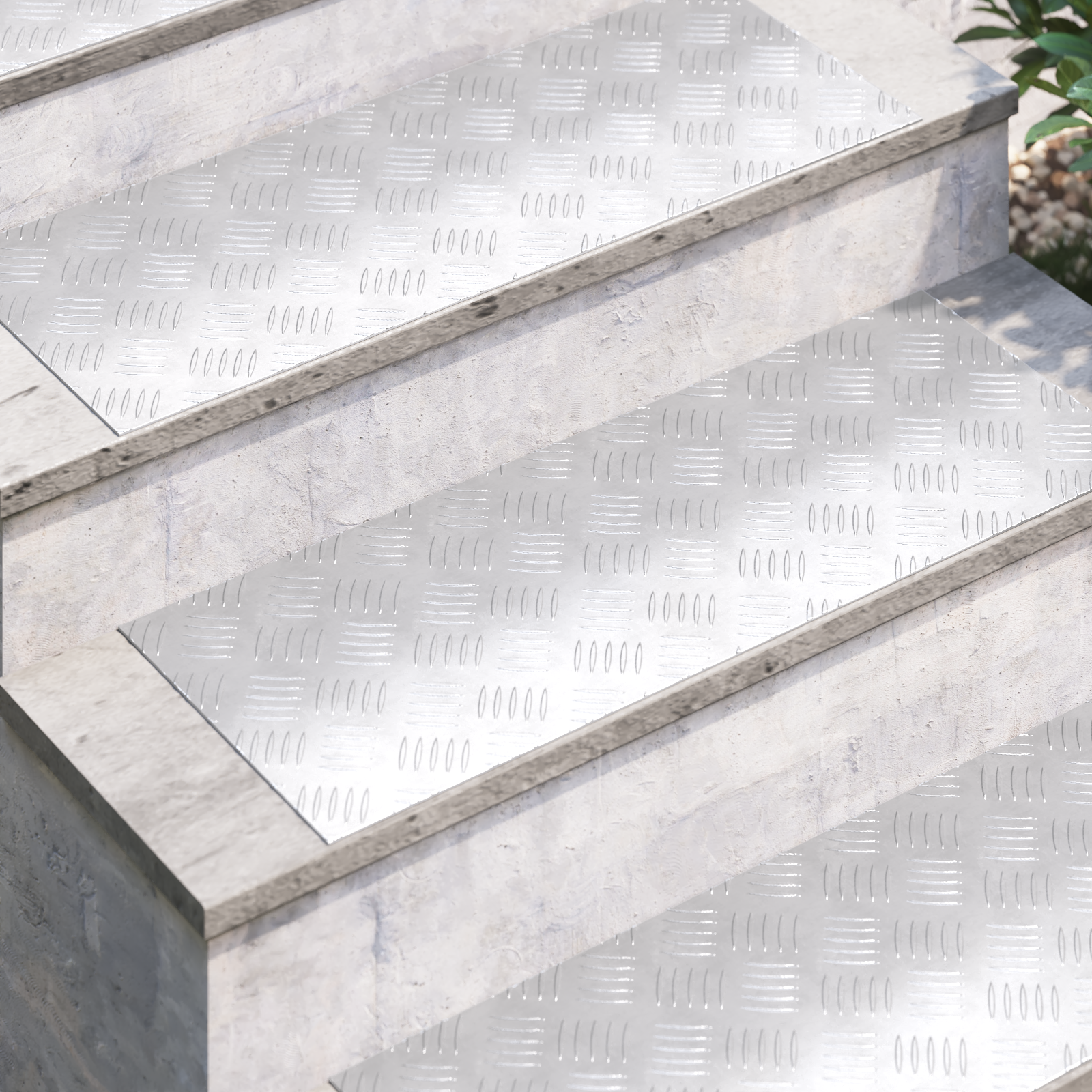 Aluminium Checker Plates 2 pcs Anti-Slip 80x30 cm - Image 3