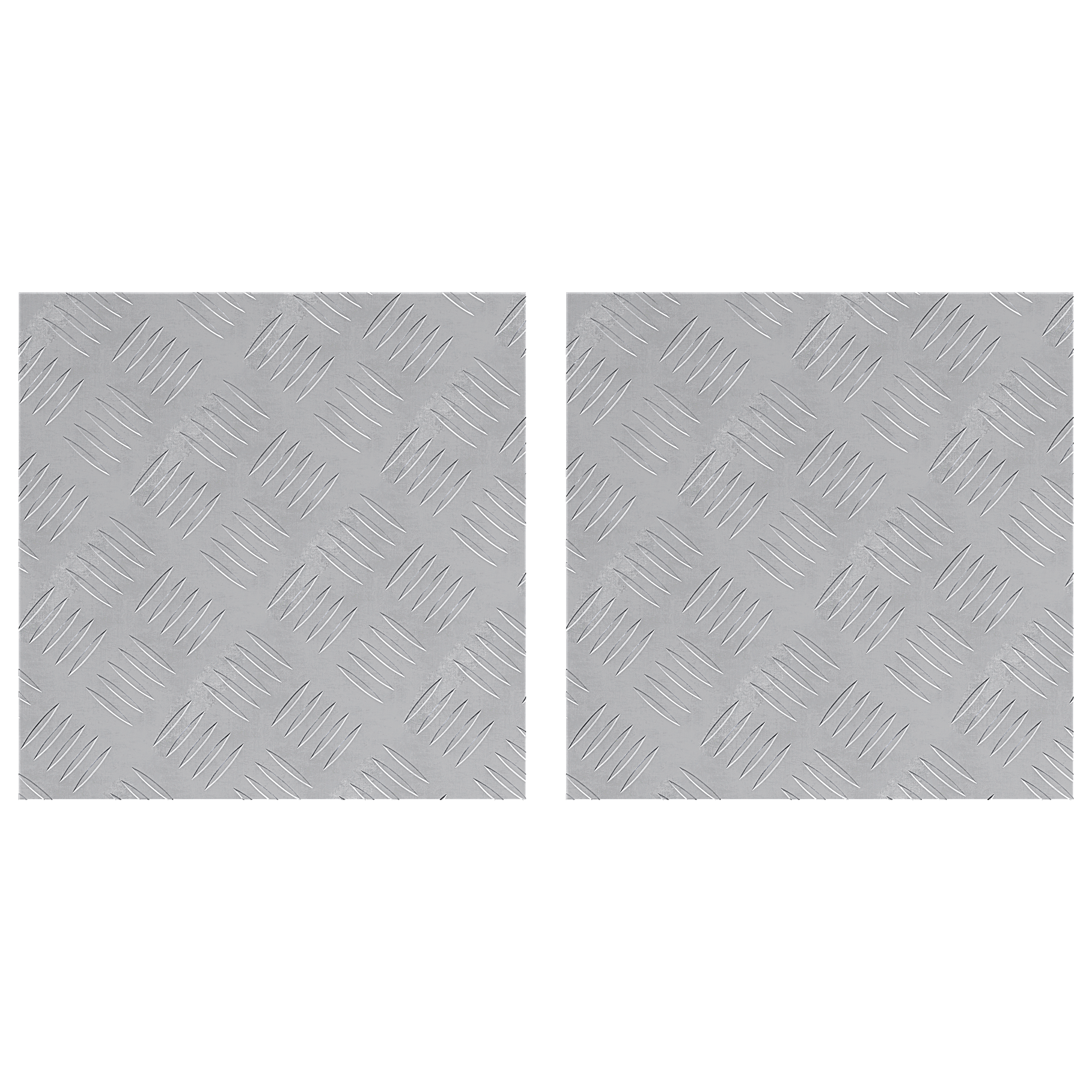Aluminum Checker Plates 2 pcs Anti-Slip 40x40 cm - Image 2