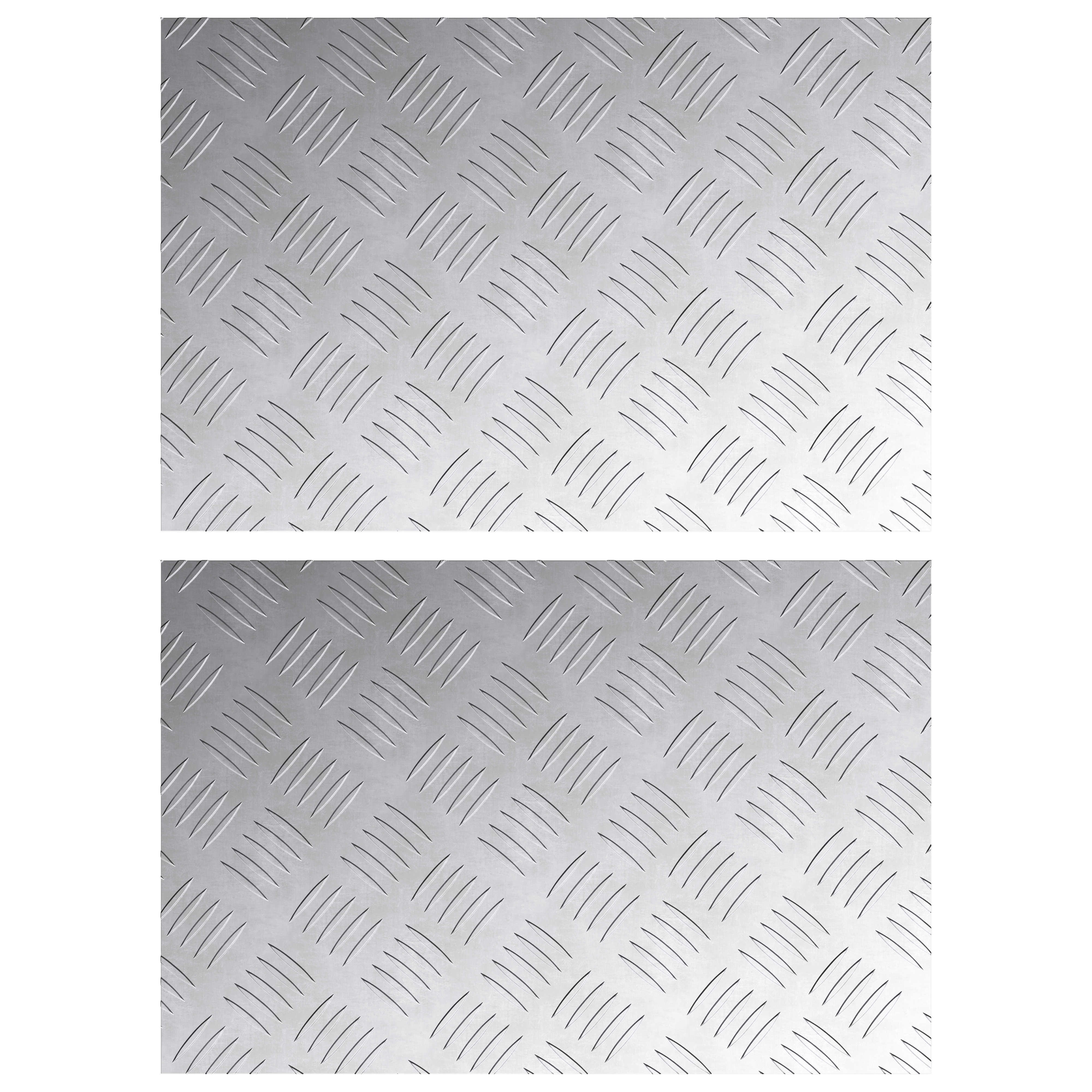 Aluminum Checker Plates 2 pcs Non-Slip 24x16 in - Image 2
