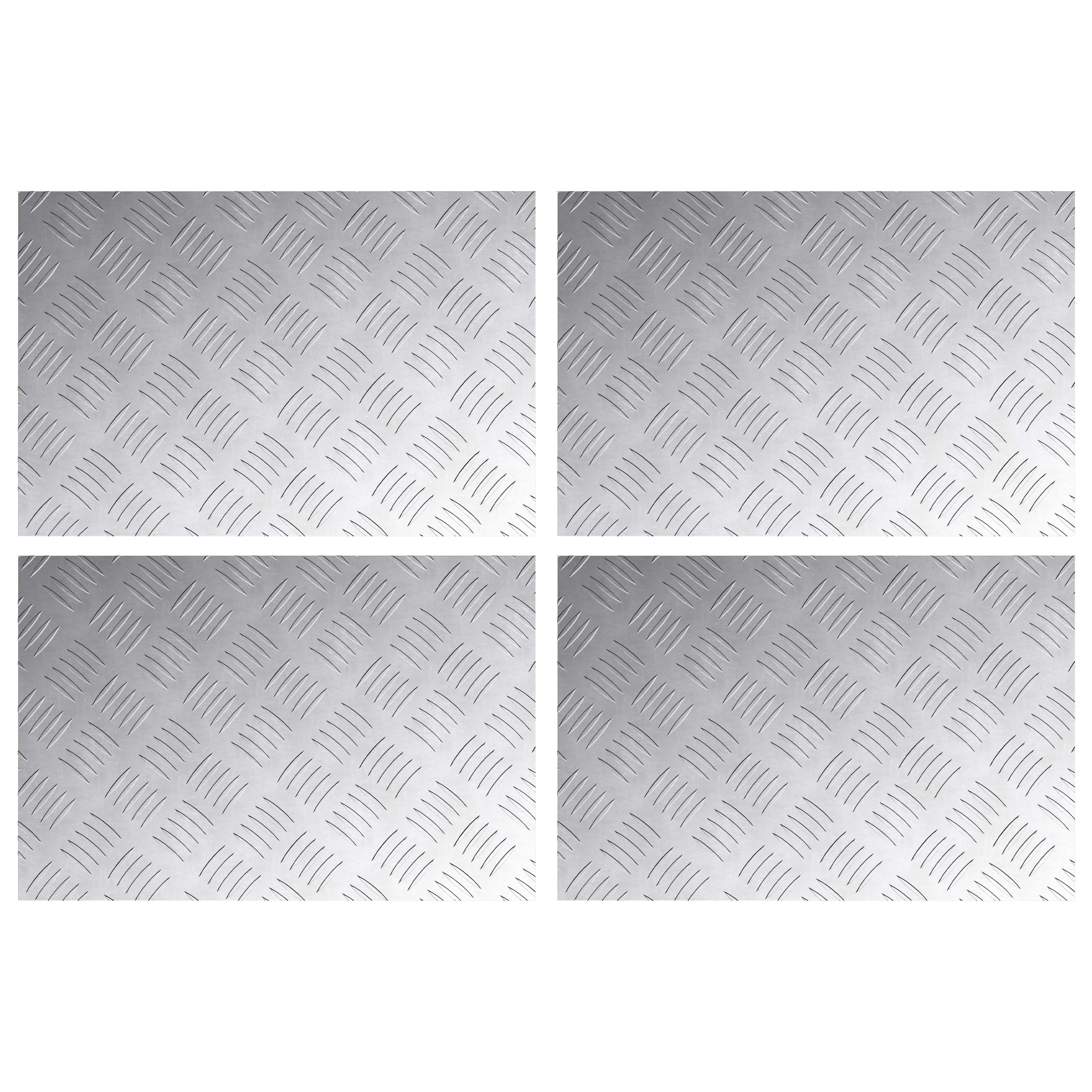 Aluminum Checker Plates - Set of 4, 60x40 cm, Anti-Slip - Image 2