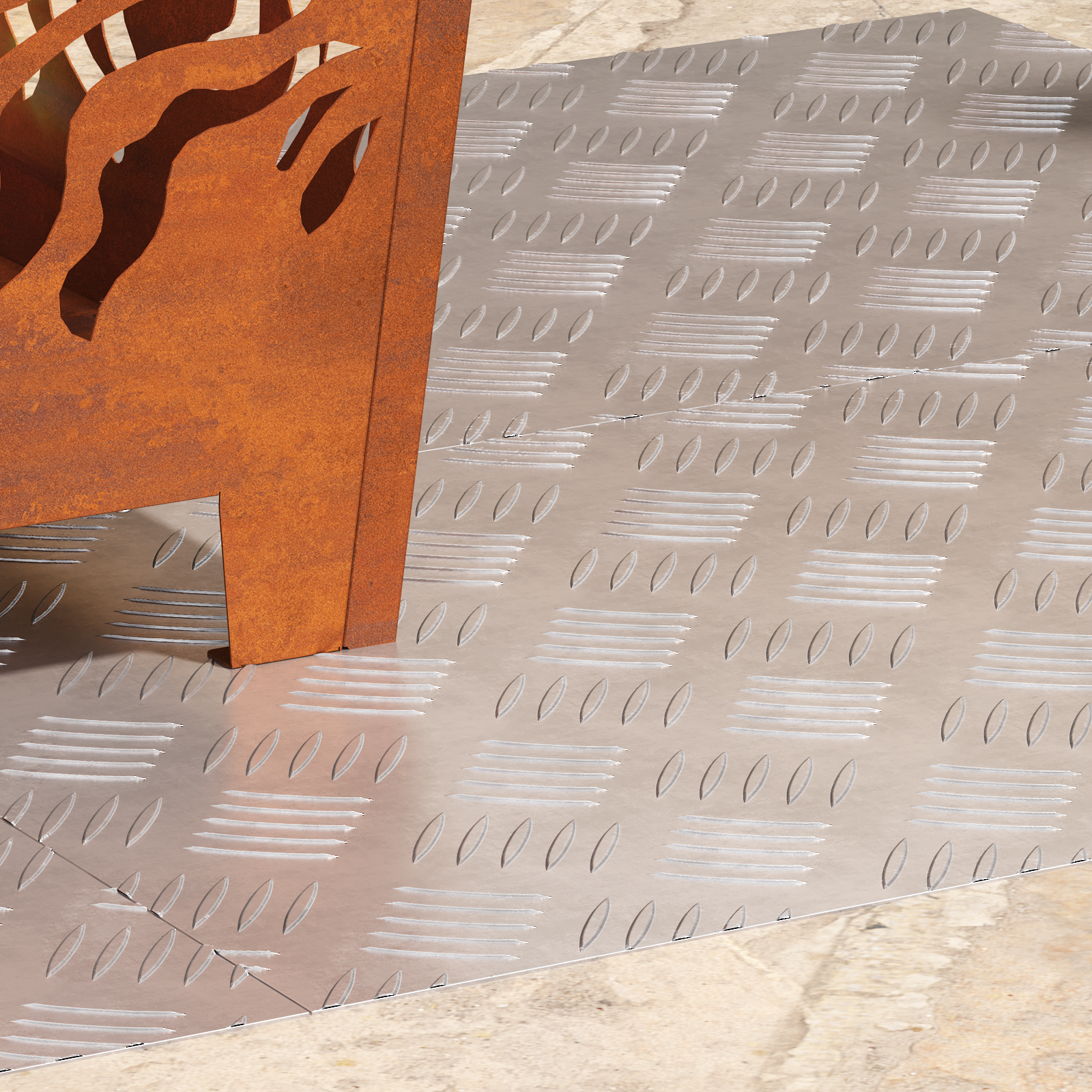 Stair Treads Silver Aluminium 70 x 40 x 0.3 cm Stair Treads - Image 3