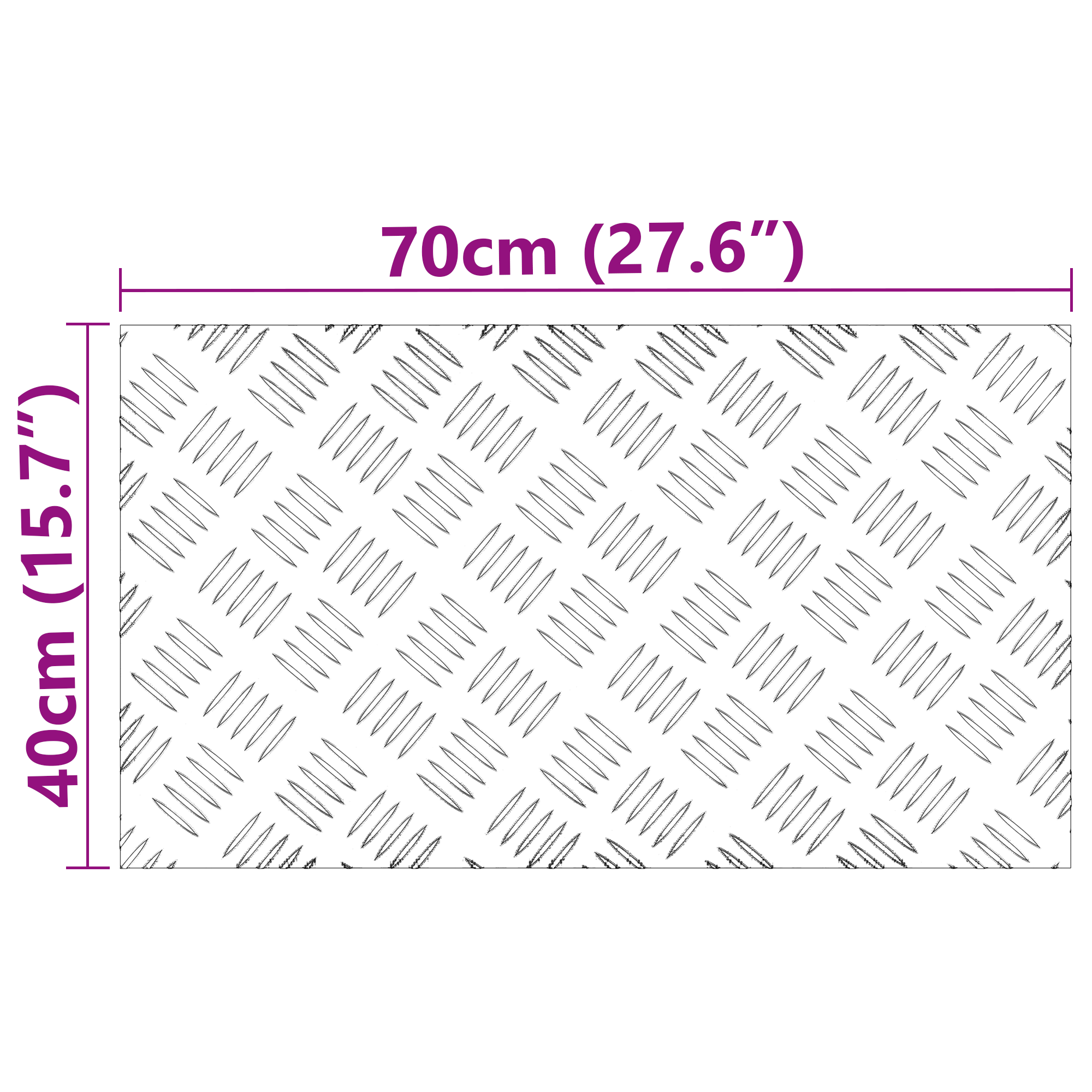 Stair Treads Silver Aluminium 70 x 40 x 0.3 cm Stair Treads - Image 8