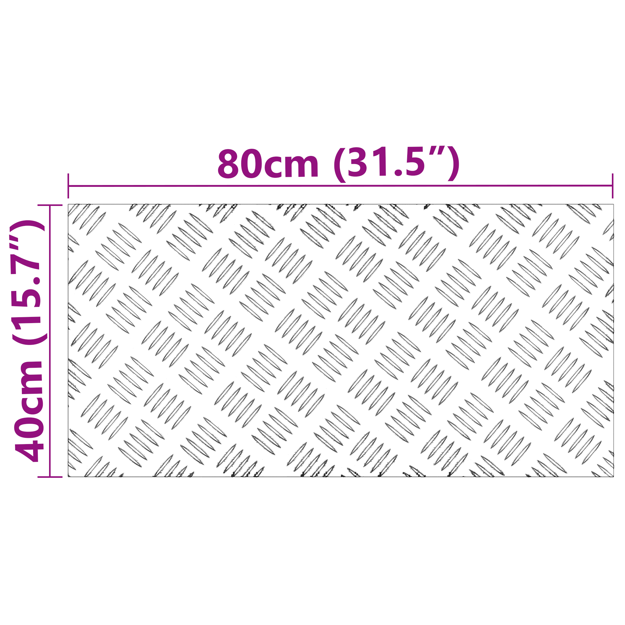 Aluminum Checker Plates - 2 Pack - Anti-Slip - 80x40 cm - Image 8