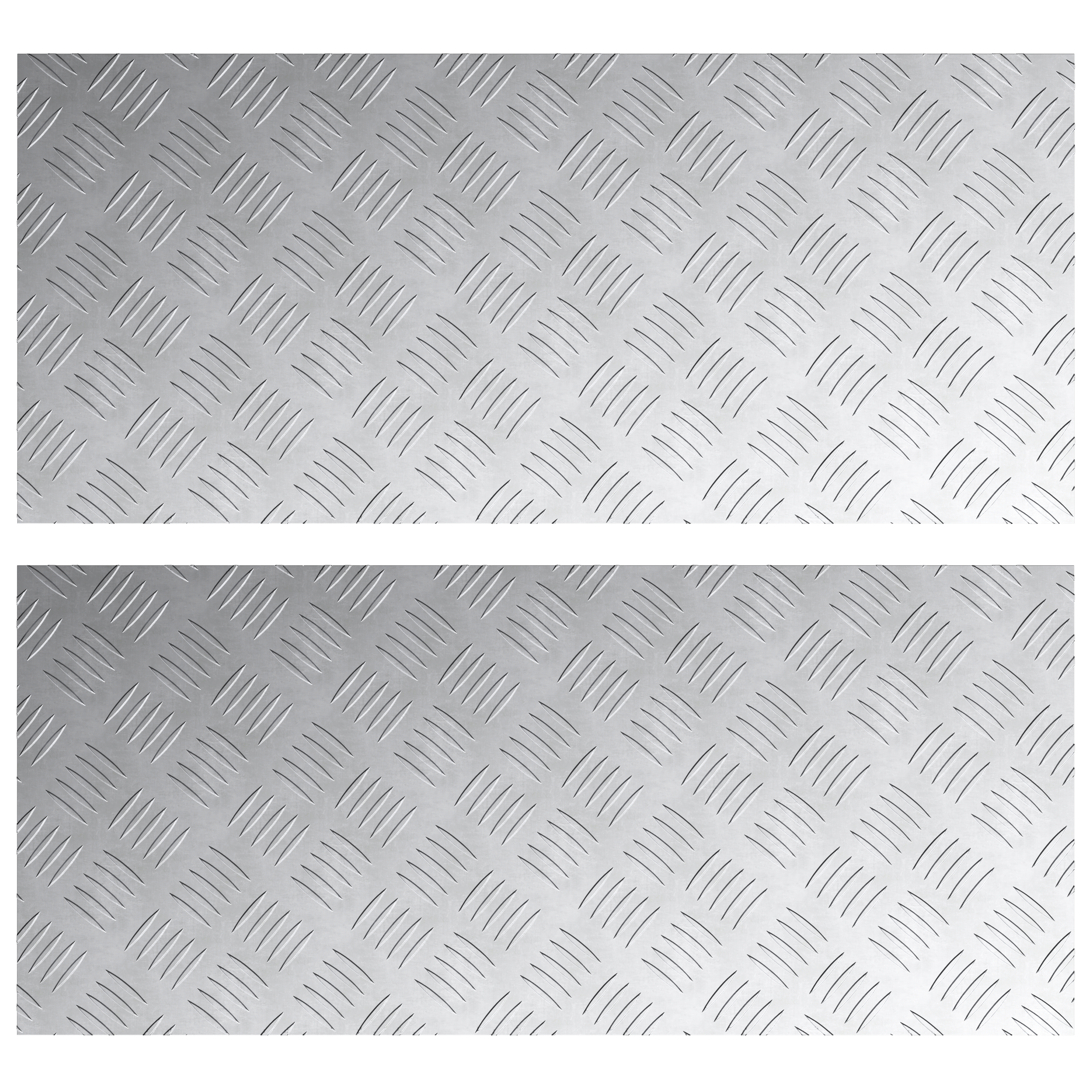 Aluminum Checker Plates 2 pcs Non-Slip 90x40 cm - Image 2