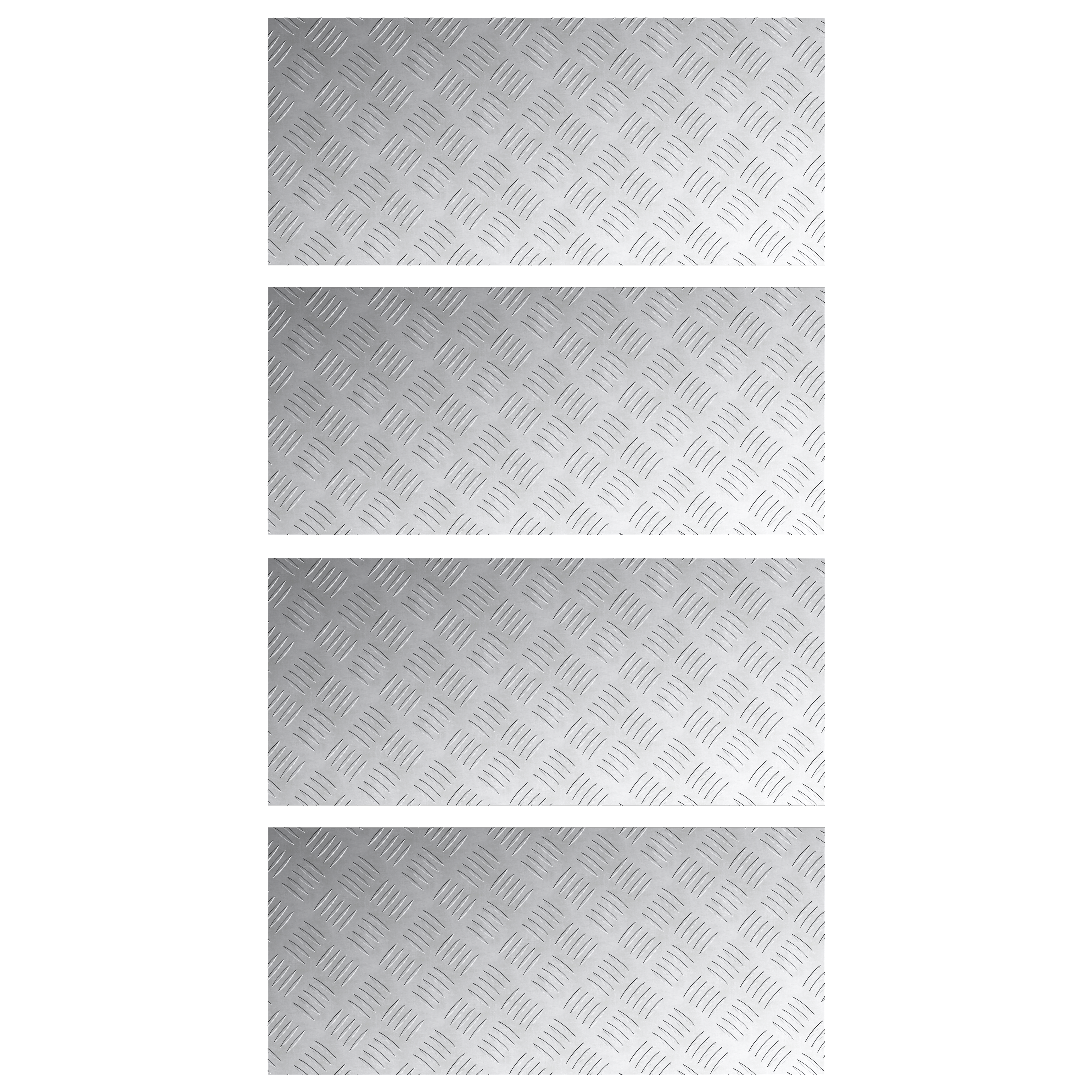 Stair Treads Silver Rubber 90 x 40 cm Stair Treads Rectangular - Image 2