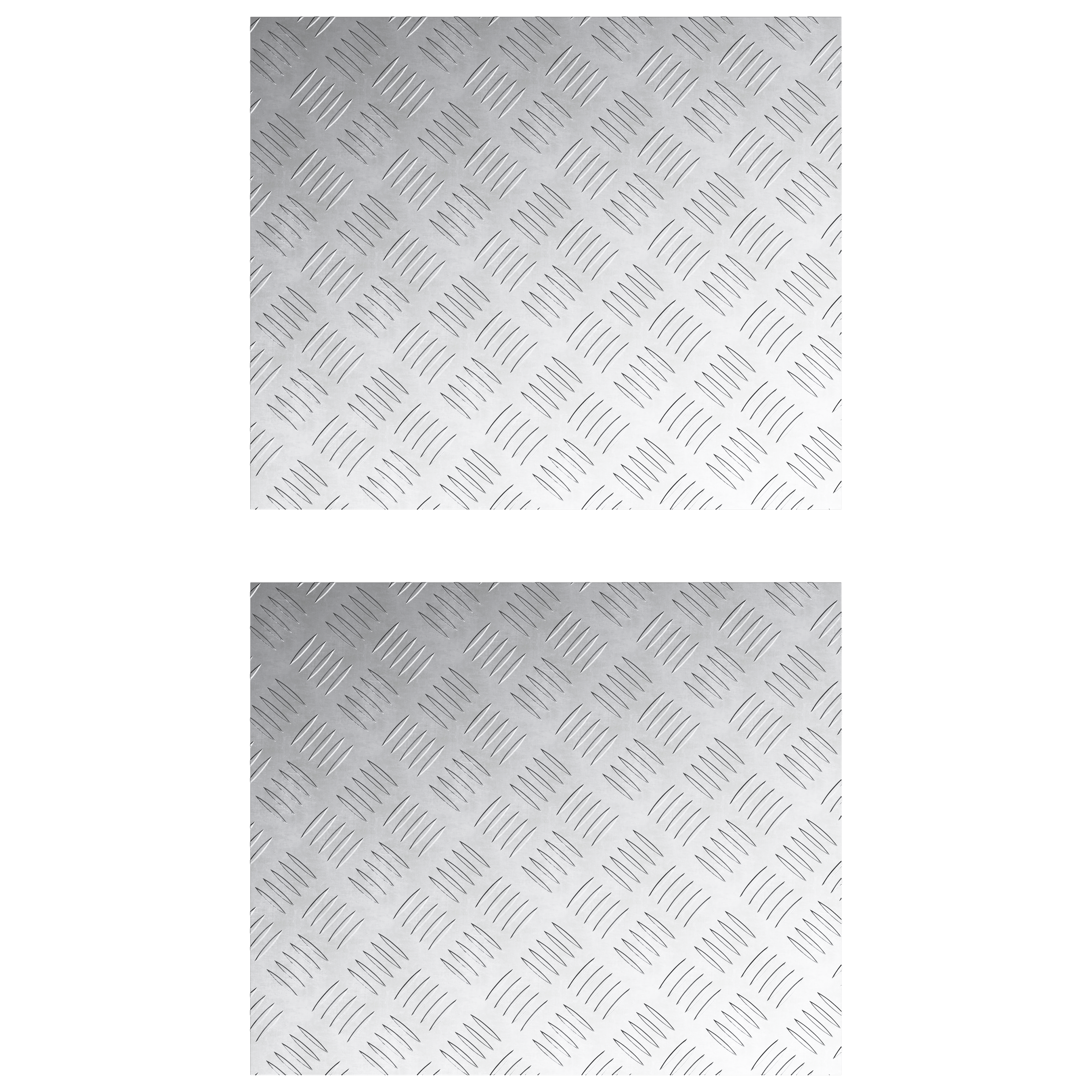 Aluminum Checker Plates 2 pcs Non-Slip 60x50 cm - Image 2