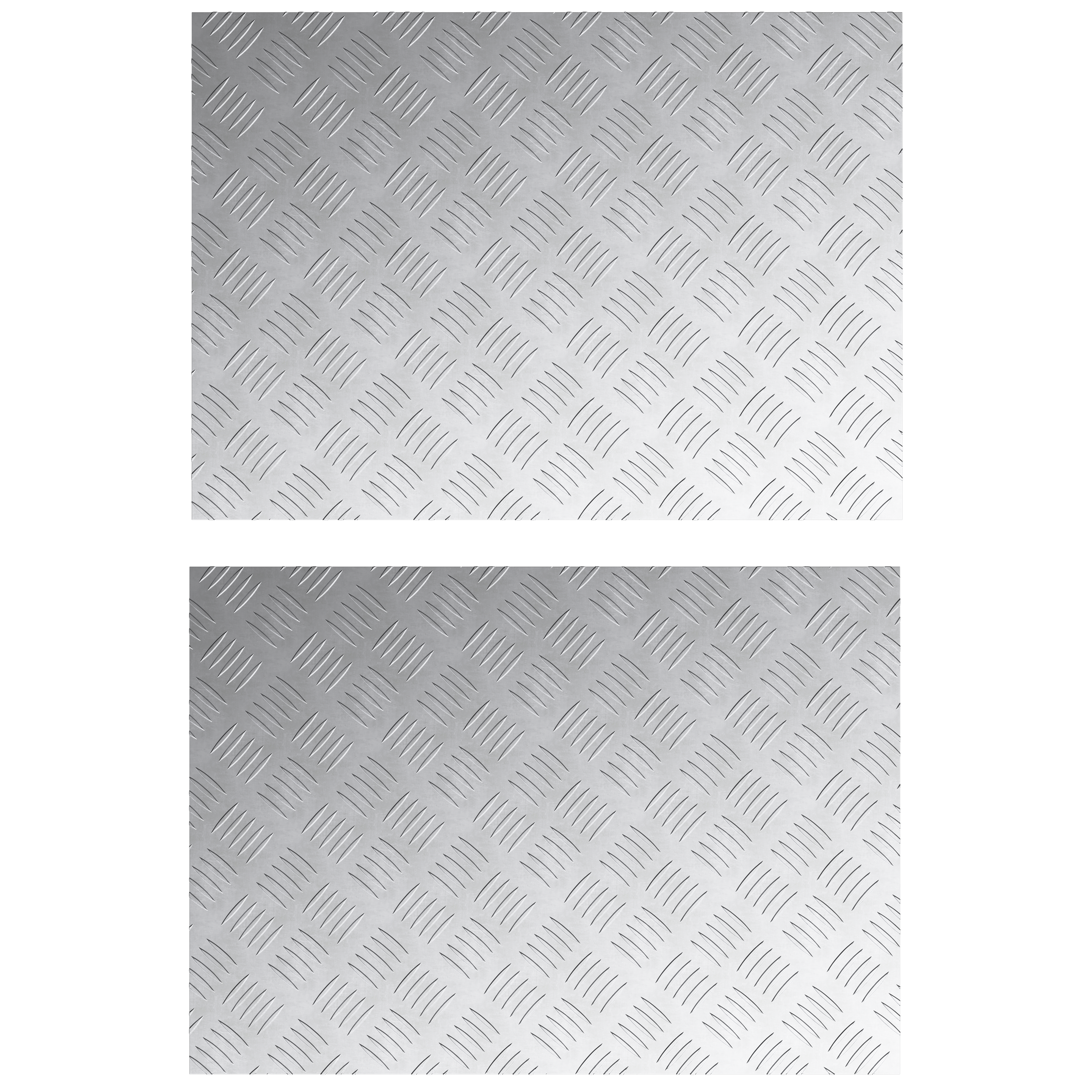 Aluminum Checker Plates 2 pcs Anti-Slip 70x50 cm - Image 2