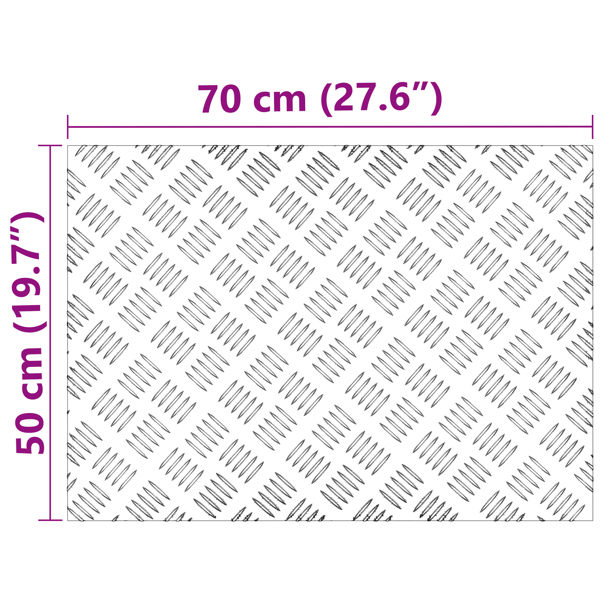 Stair Treads Grey Rubber 70 x 50 x 0.3 cm Non-slip - Image 8