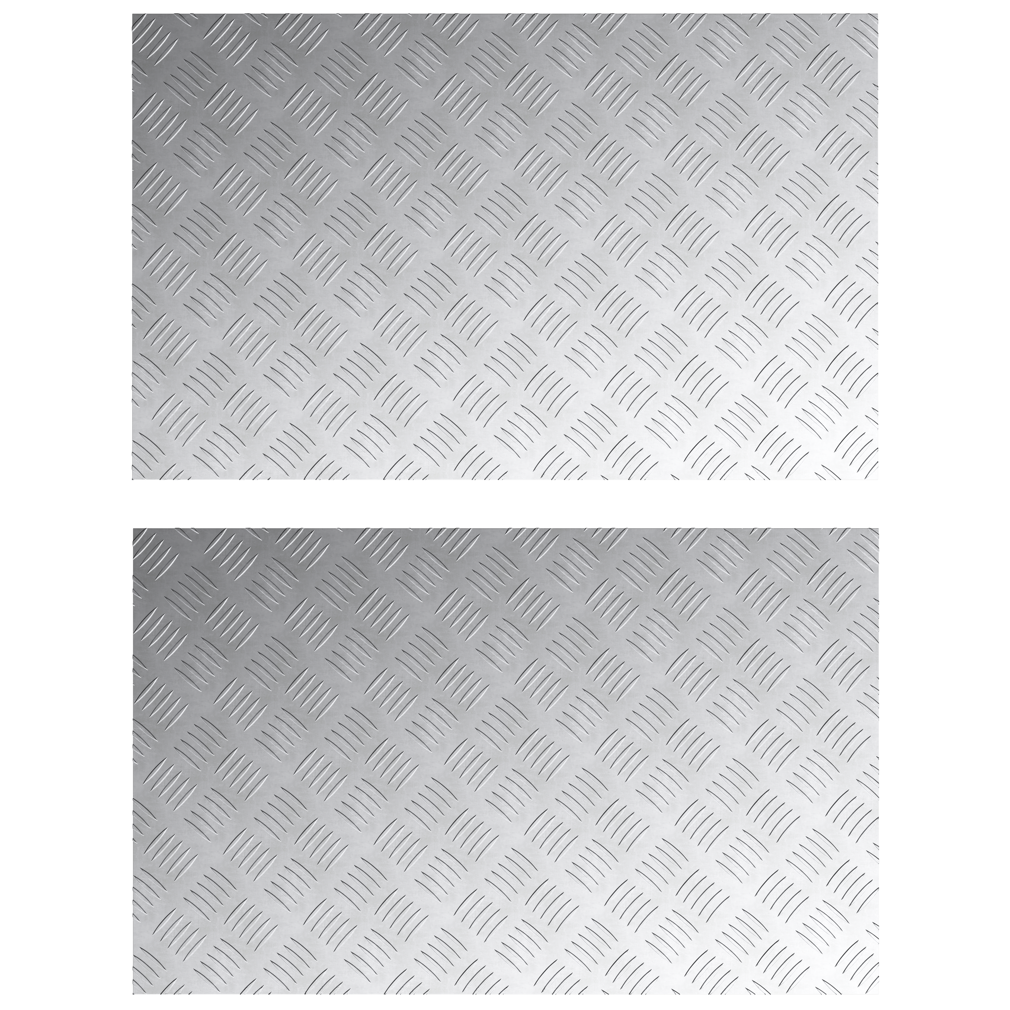 Aluminum Checker Plates 2 pcs Anti-Slip 80x50 cm - Image 2