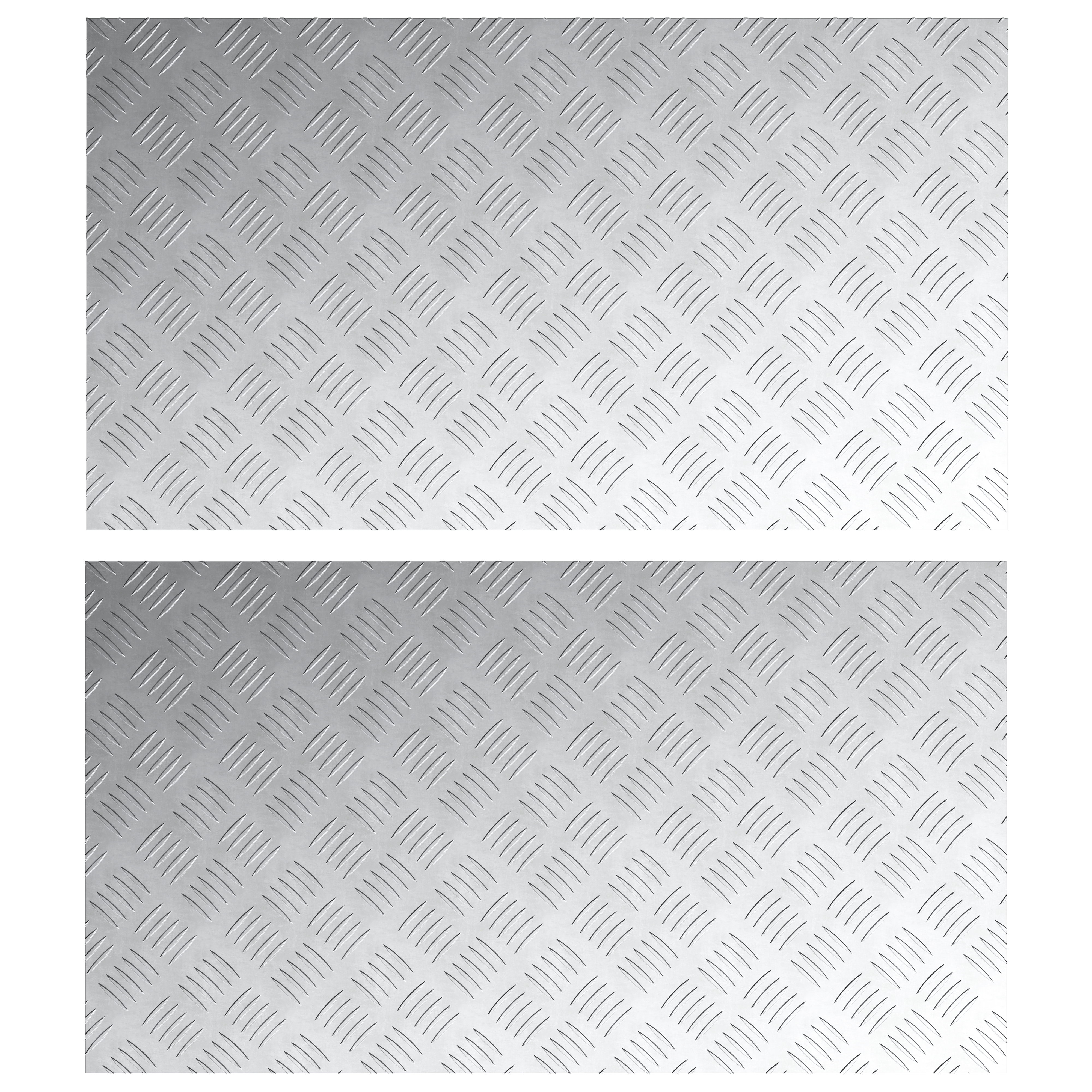 Aluminum Checker Plates - 2 Pack Anti-Slip 90x50 cm - Image 2