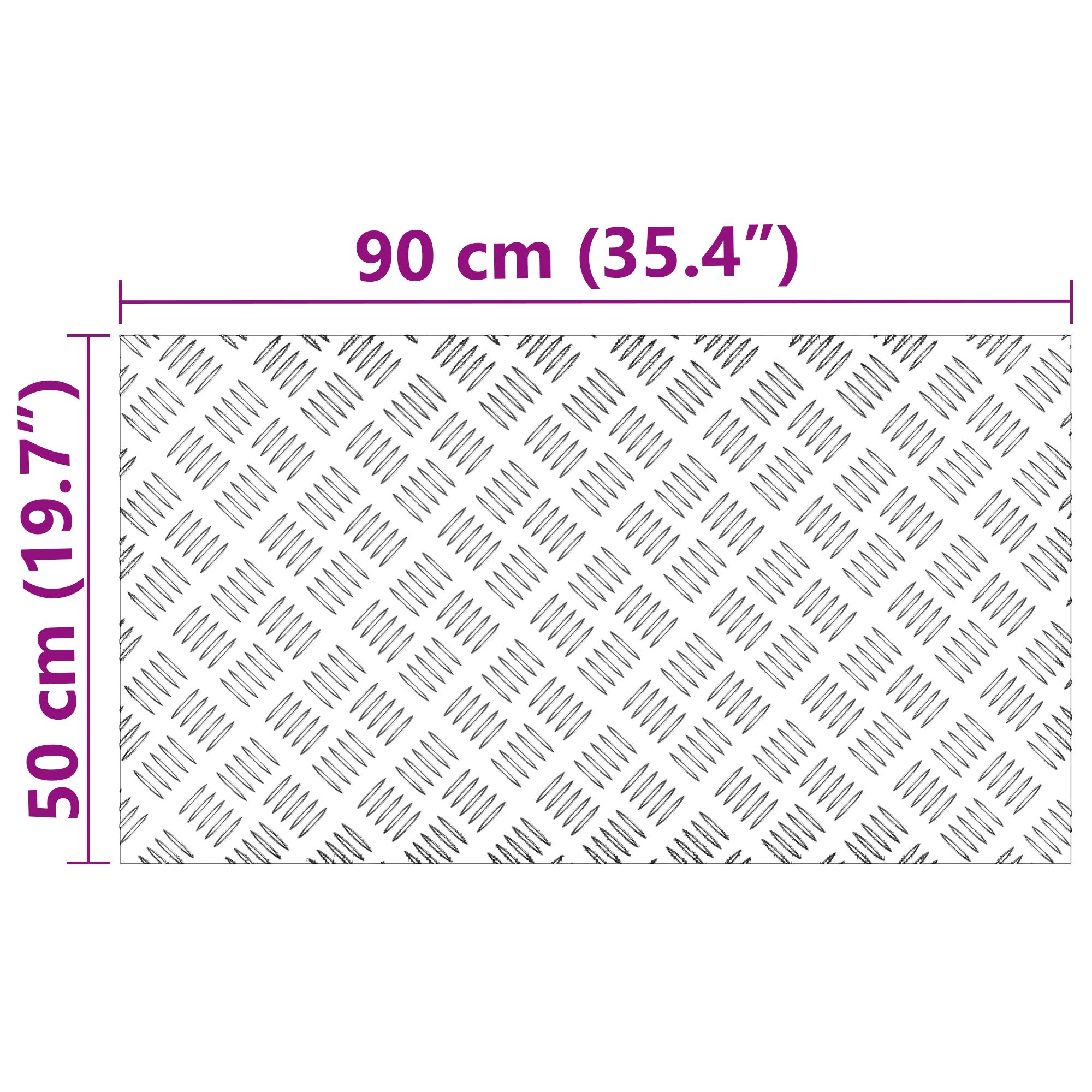 Aluminum Checker Plates 4 pcs Anti-Slip 90x50 cm - Image 8