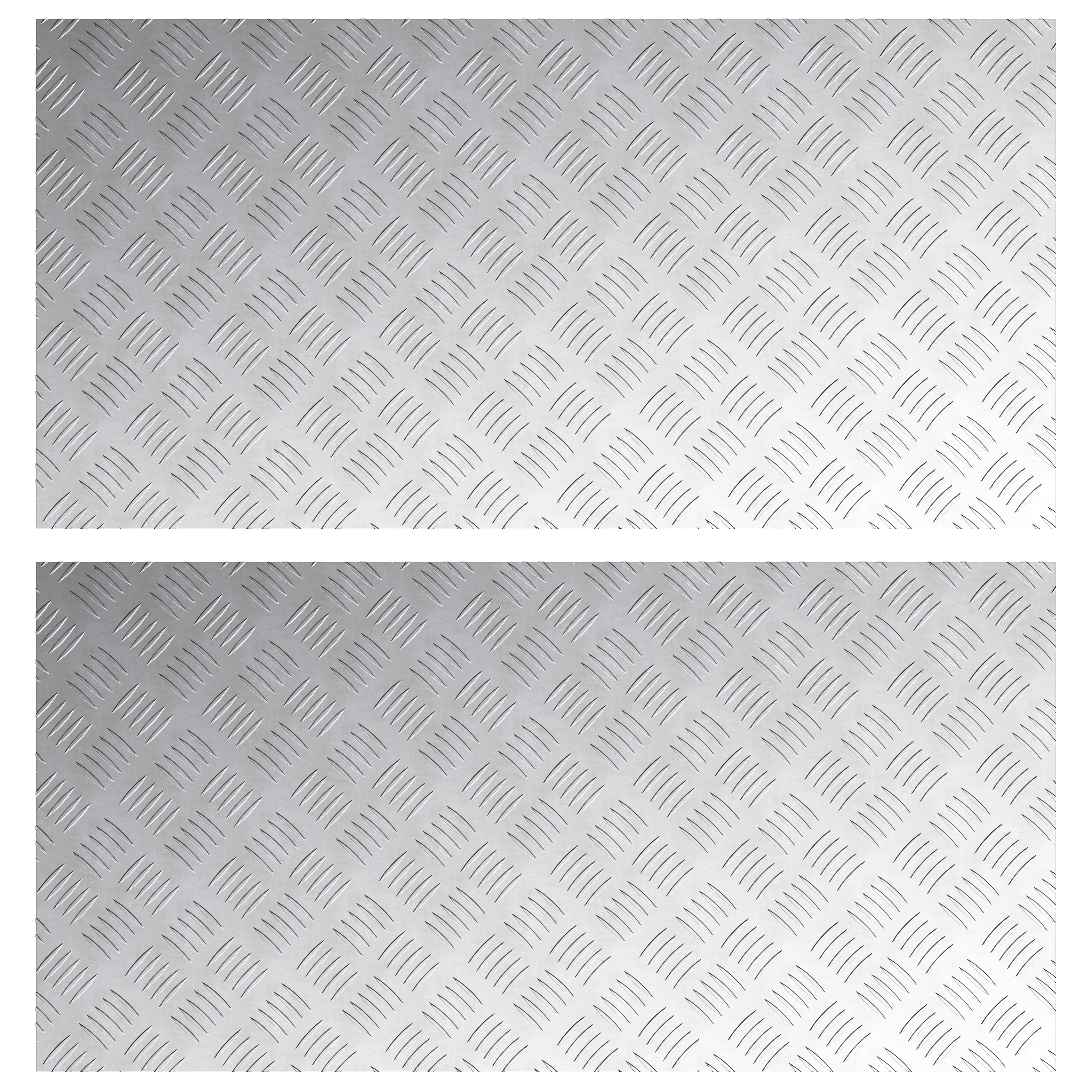 Aluminum Checker Plates 2 pcs Anti-Slip 100x50 cm - Image 2