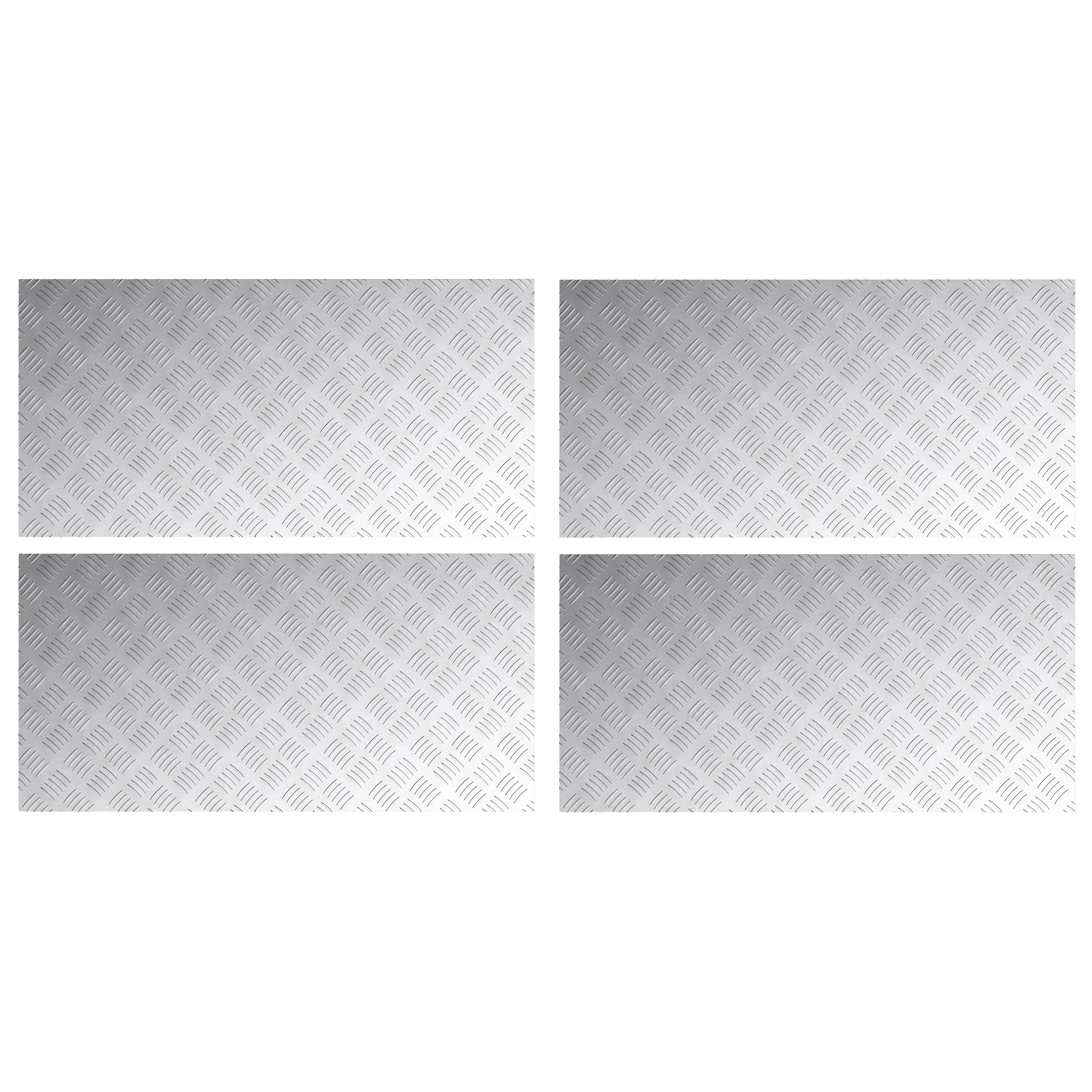 Aluminum Checker Plates 4 pcs Anti-Slip 100x50 cm - Image 2
