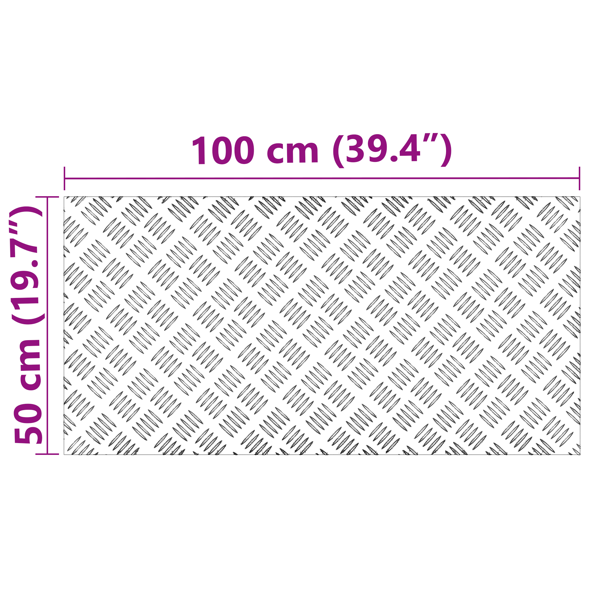 Aluminum Checker Plates 4 pcs Anti-Slip 100x50 cm - Image 7