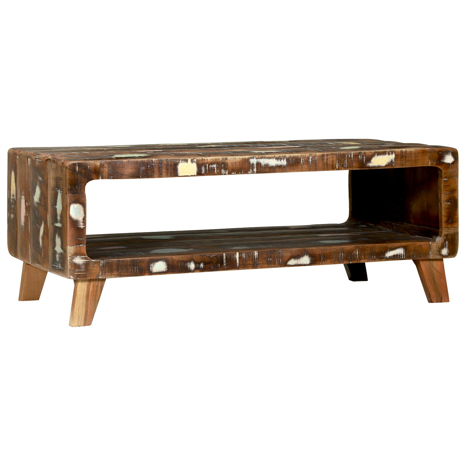 Salontafel 90x50x35 cm van massief gerecycled hout
