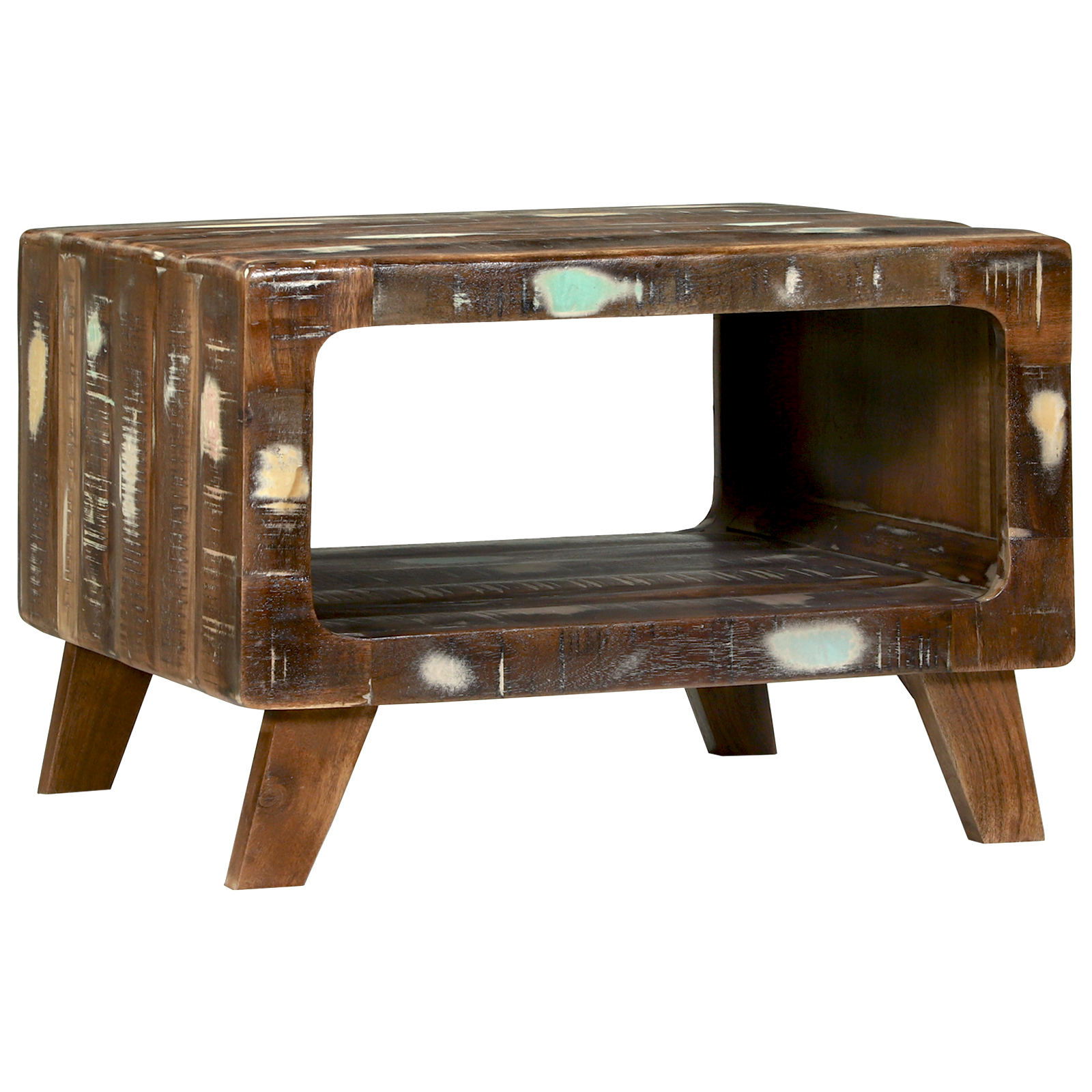 Salontafel 50x50x35 cm Van Gerecycled Massief Hout