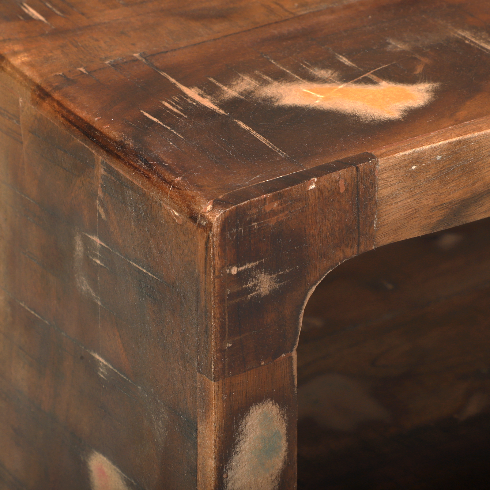 TV Cabinet Multicolour 60x30x25 cm Solid Wood Reclaimed - Image 8